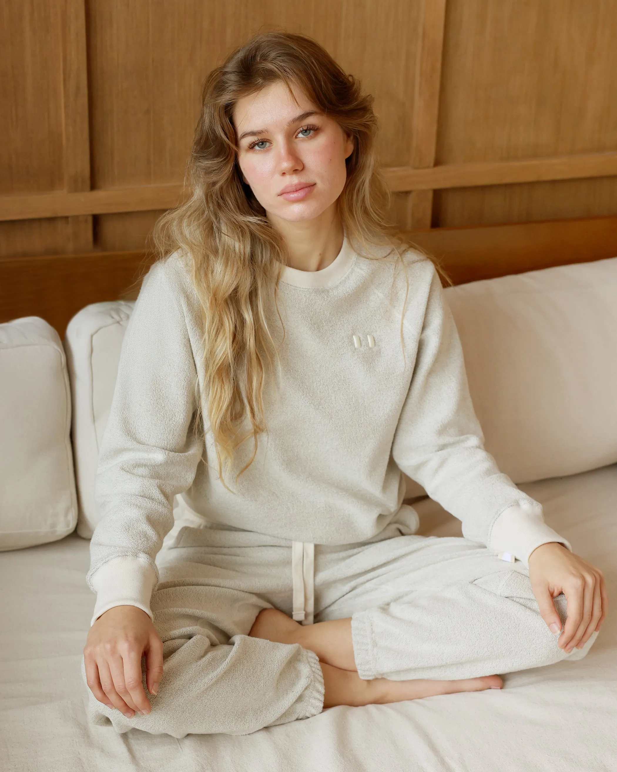 Reverse French Terry Sweatshirt Natural - Unisex sold by Province of Canada product image thumbnail 2