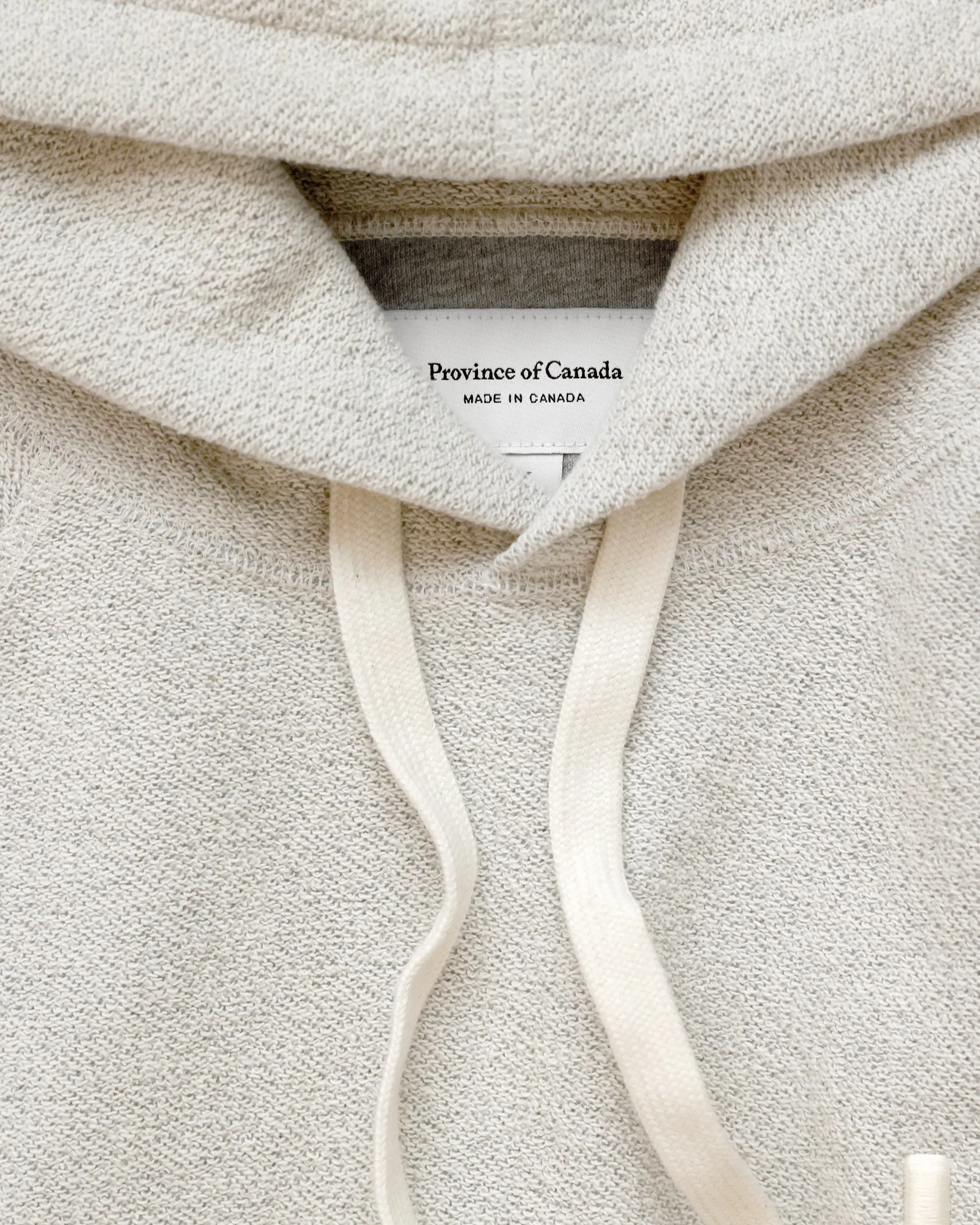 Reverse French Terry Hoodie Natural - Unisex sold by Province of Canada product image thumbnail 5