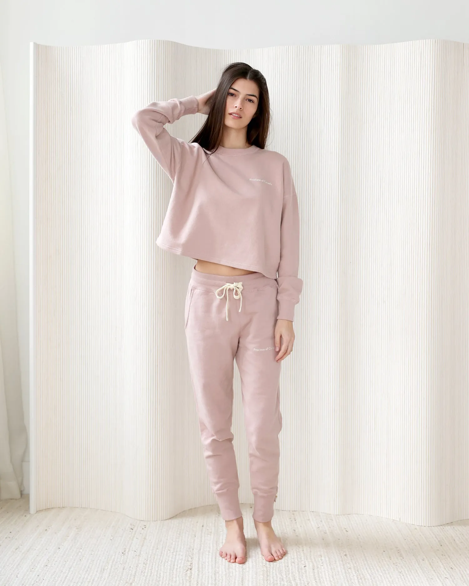 Skinny French Terry Sweatpant Dark Dusk - Unisex sold by Province of Canada product image thumbnail 2