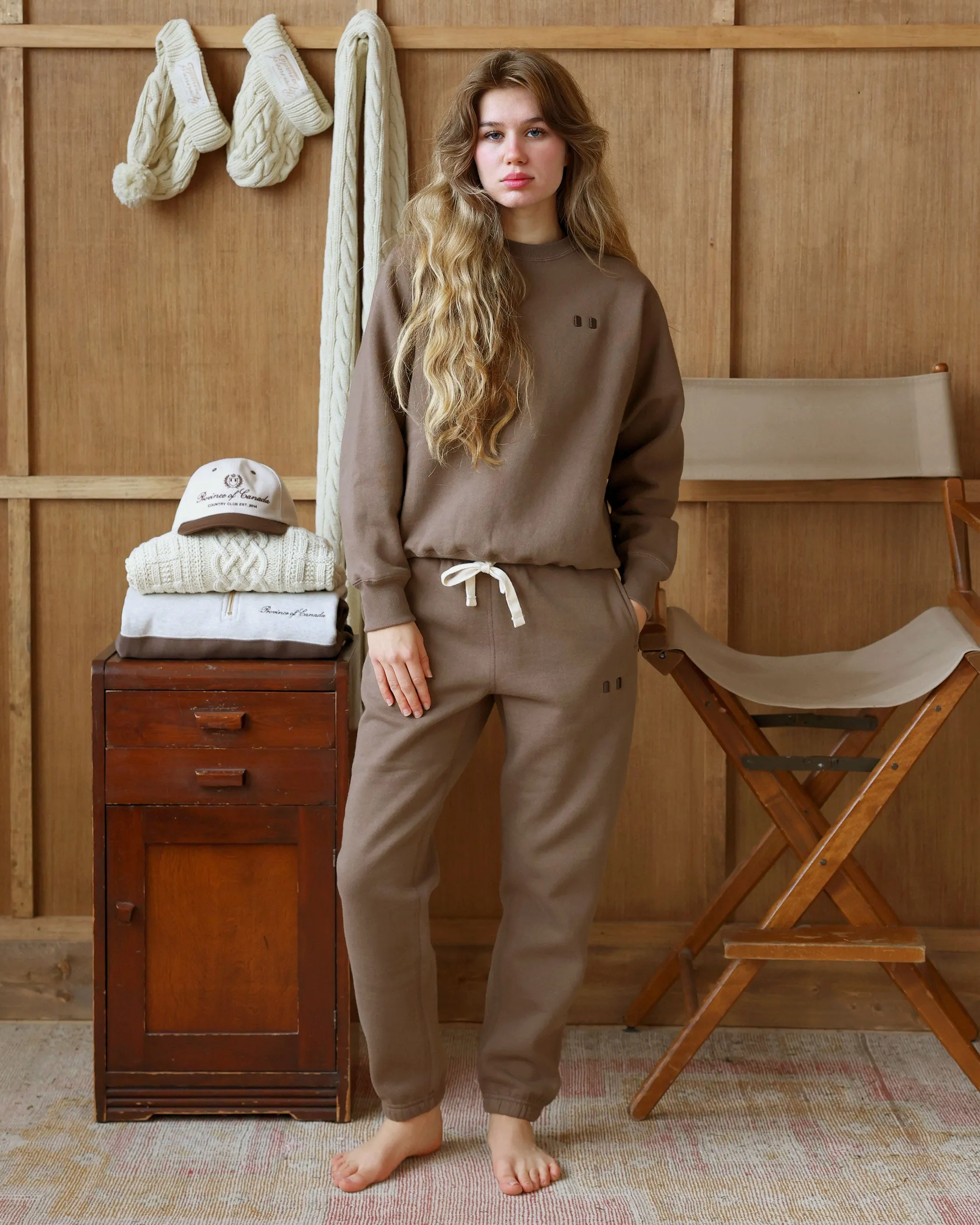 Flag Fleece Sweatpant Chestnut - Unisex sold by Province of Canada product image thumbnail 3