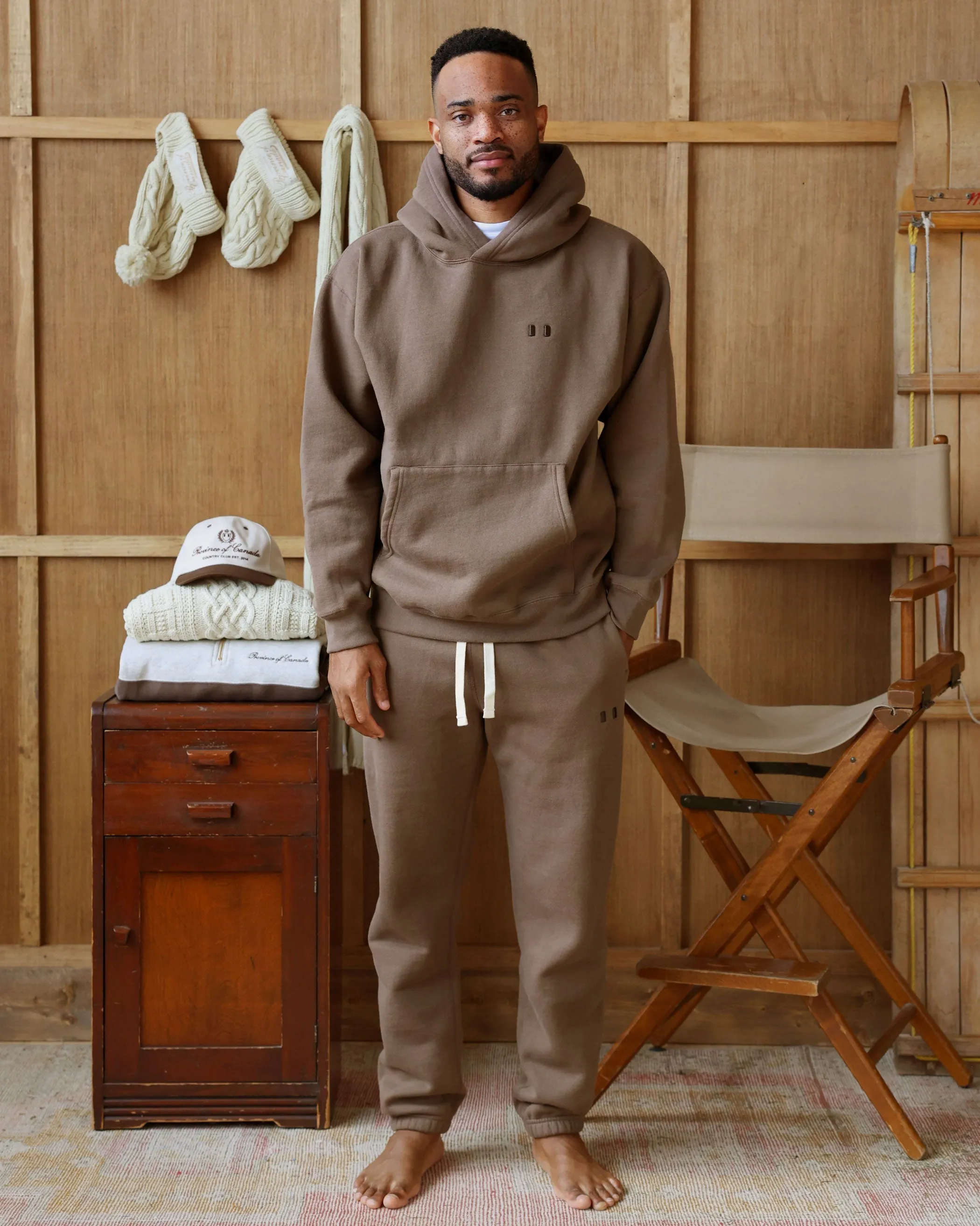 Flag Fleece Sweatpant Chestnut - Unisex sold by Province of Canada product image thumbnail 2