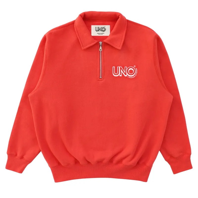 UNO™ Half Zip Fleece Sweatshirt Tart - Unisex made by Province of Canada