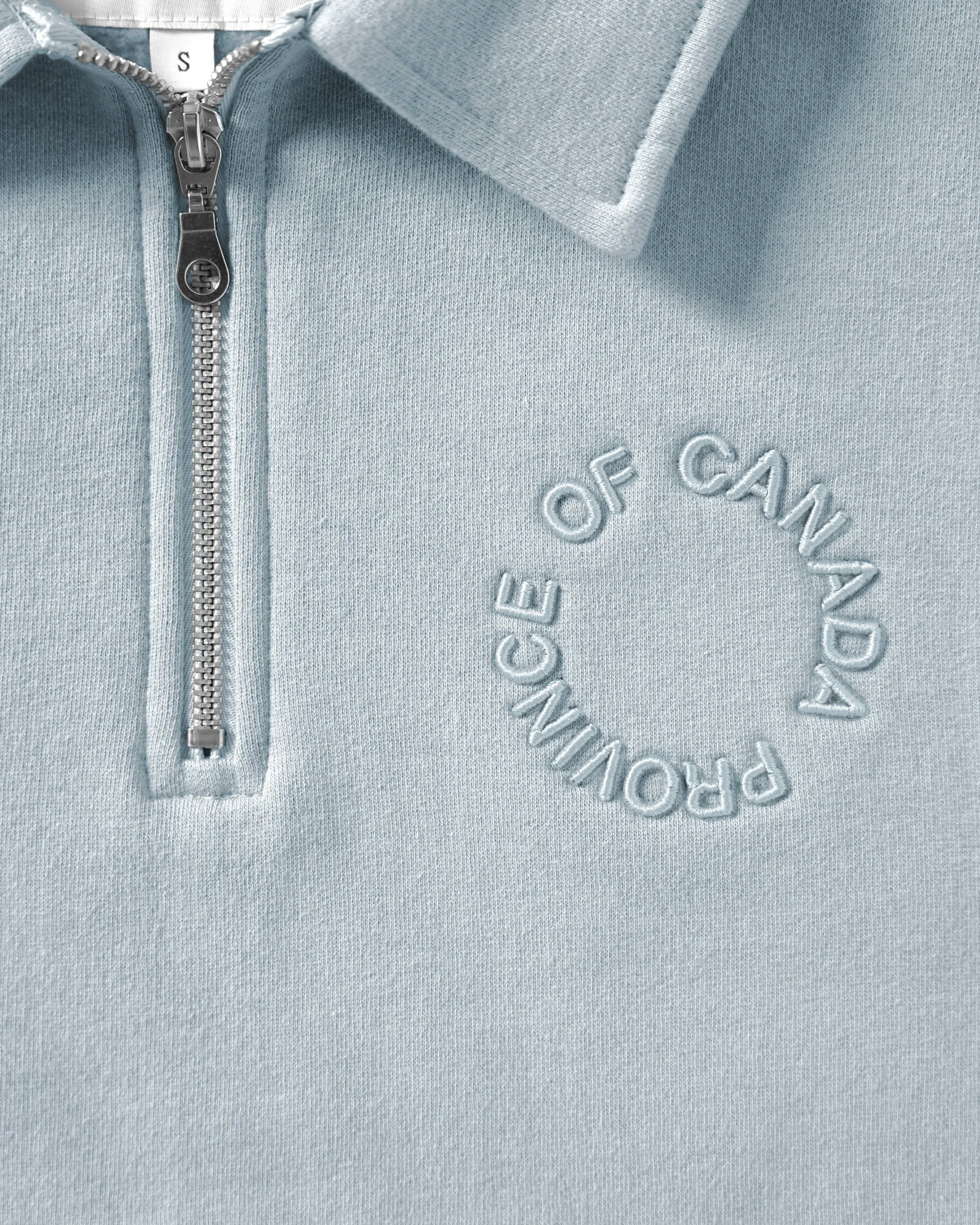 Half Zip Fleece Sweatshirt Blueish - Unisex sold by Province of Canada product image thumbnail 4