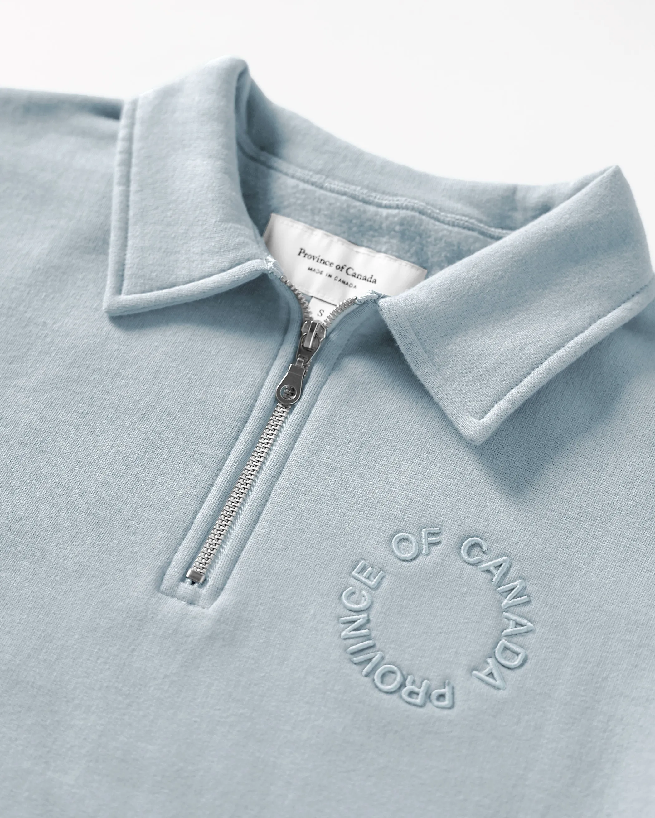 Half Zip Fleece Sweatshirt Blueish - Unisex sold by Province of Canada product image thumbnail 2