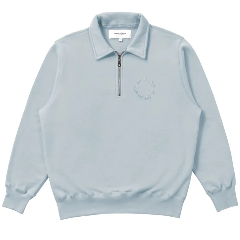 Half Zip Fleece Sweatshirt Blueish - Unisex sold by Province of Canada