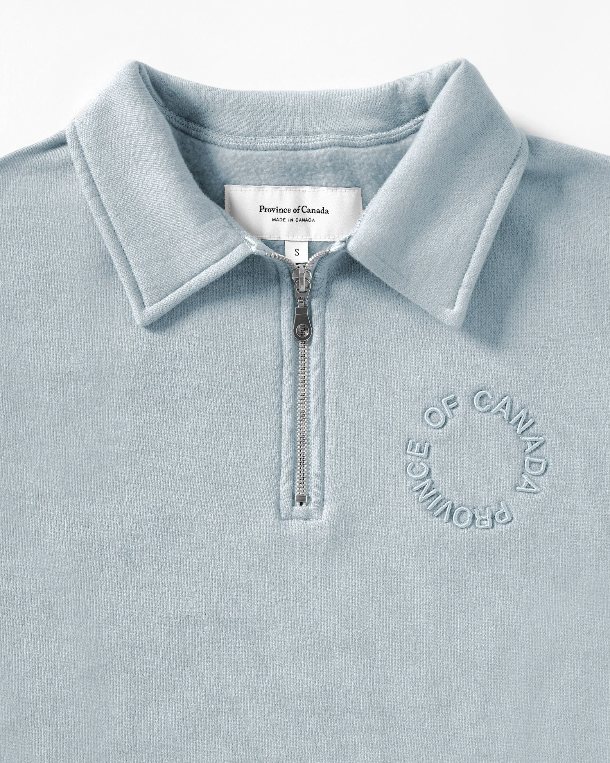 Half Zip Fleece Sweatshirt Blueish - Unisex sold by Province of Canada product image thumbnail 3