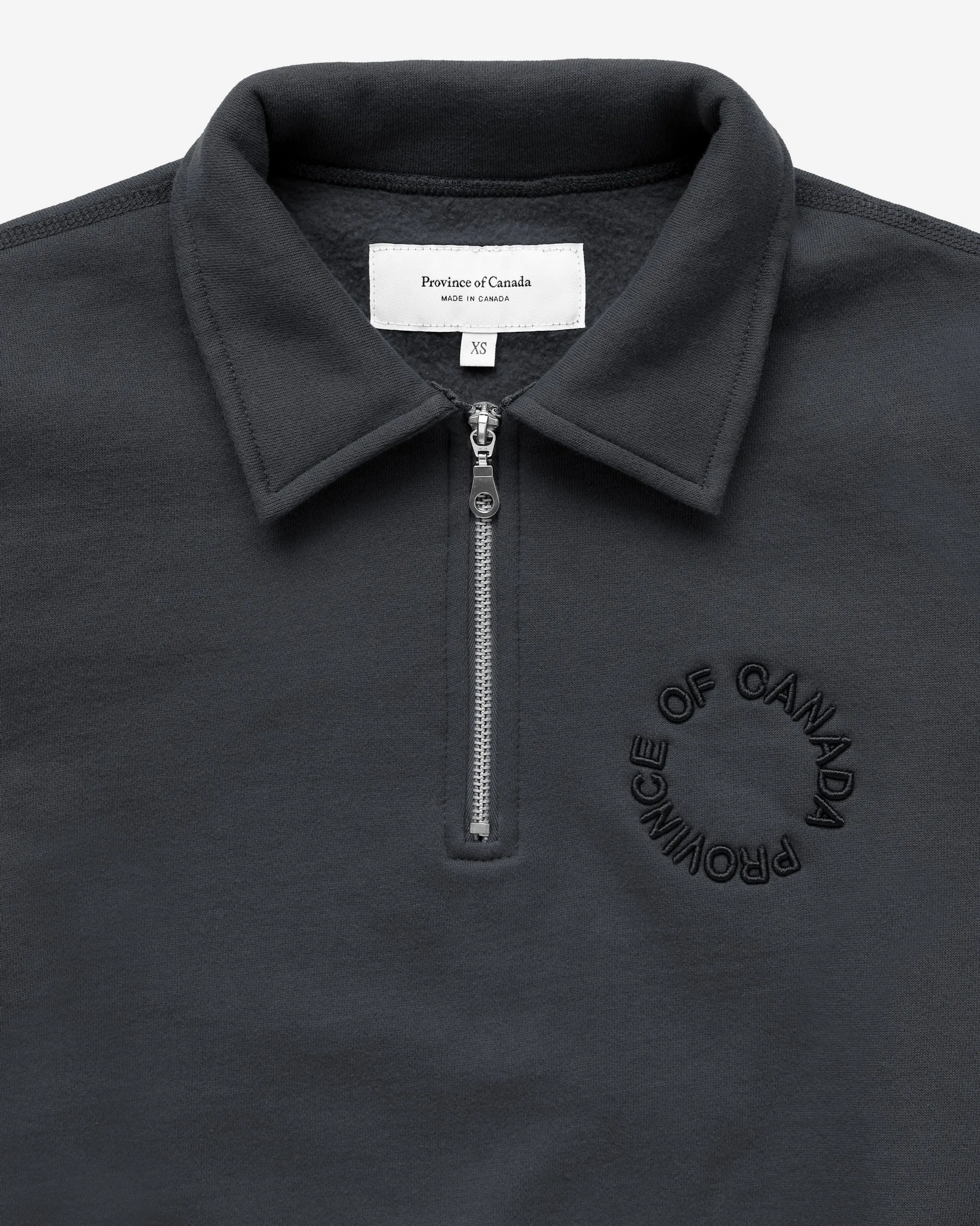 Half Zip Fleece Sweatshirt Coal - Unisex sold by Province of Canada product image thumbnail 2