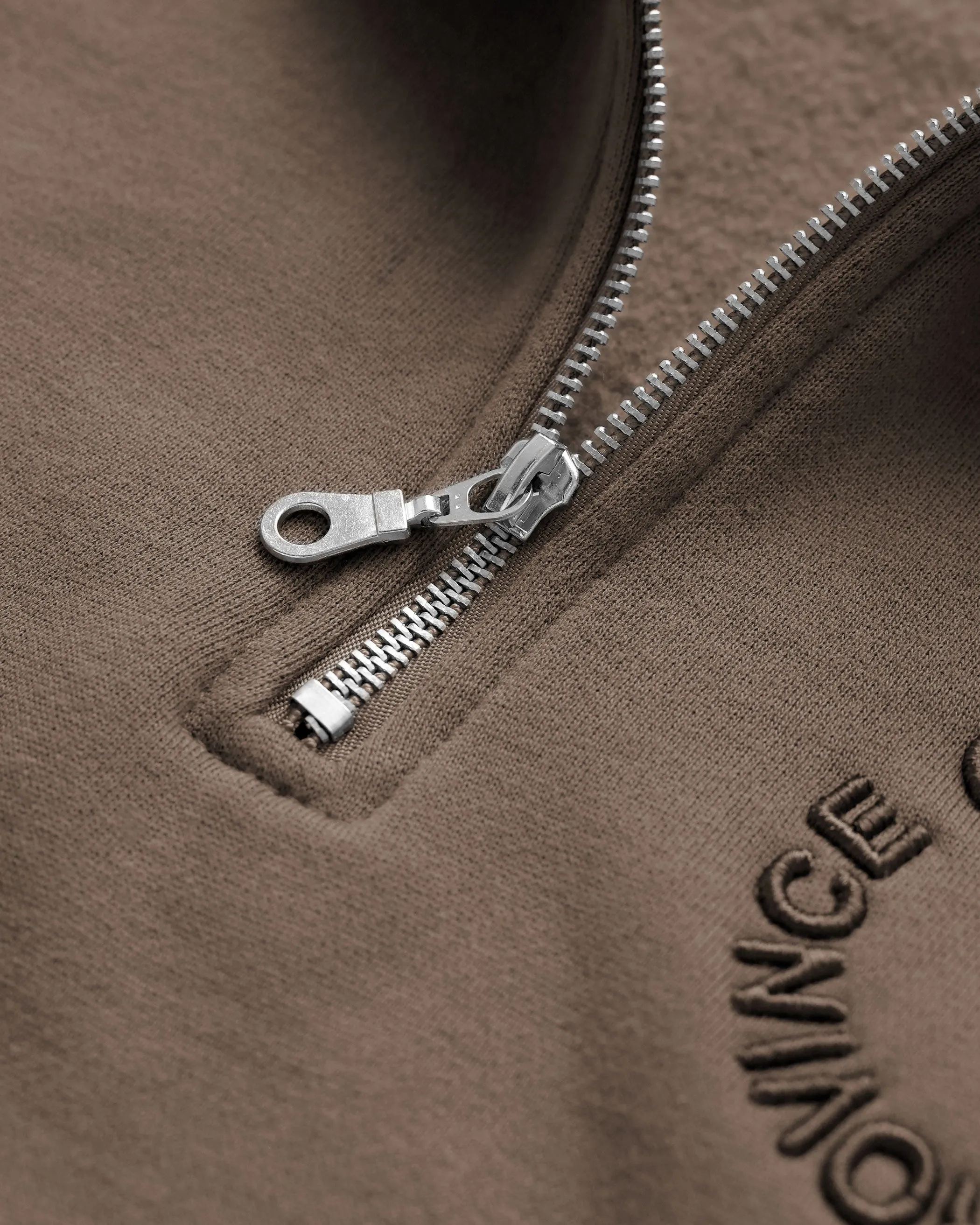 Half Zip Fleece Sweatshirt Chestnut - Unisex sold by Province of Canada product image thumbnail 4