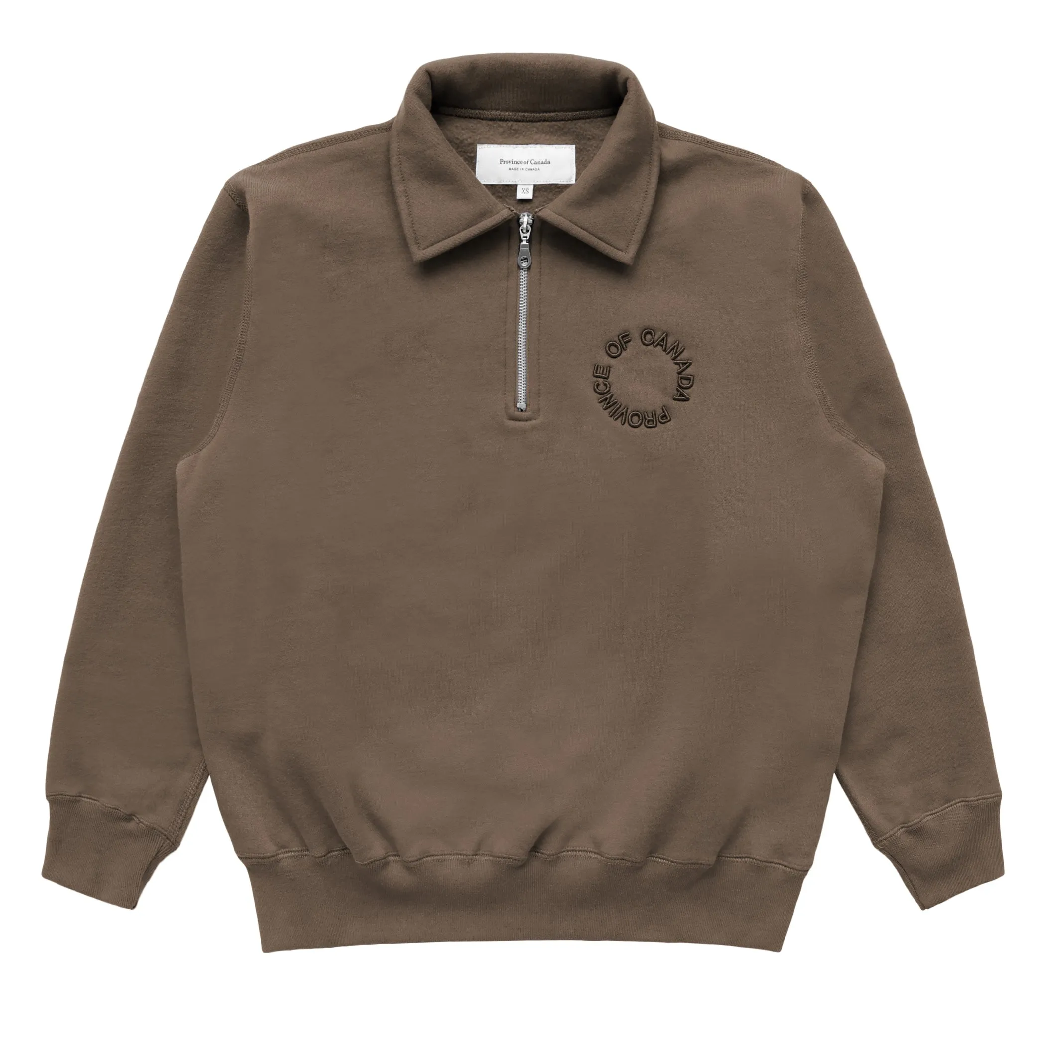 Half Zip Fleece Sweatshirt Chestnut - Unisex sold by Province of Canada