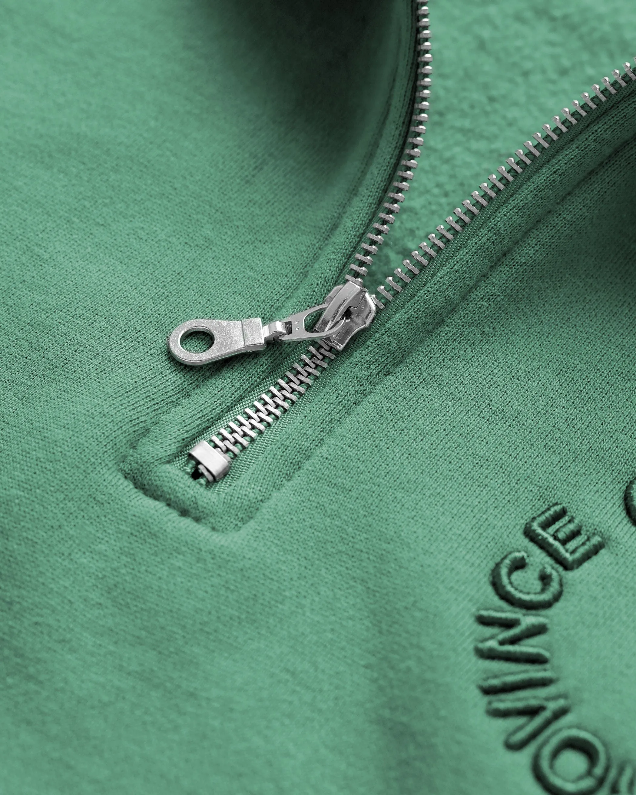 Half Zip Fleece Sweatshirt Green - Unisex sold by Province of Canada product image thumbnail 5