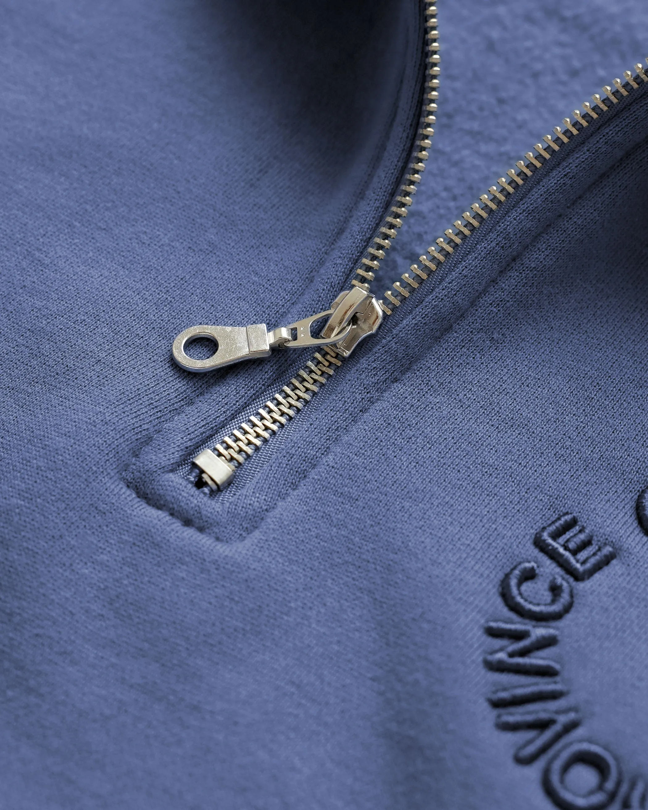Half Zip Fleece Sweatshirt French Blue - Unisex sold by Province of Canada product image thumbnail 5