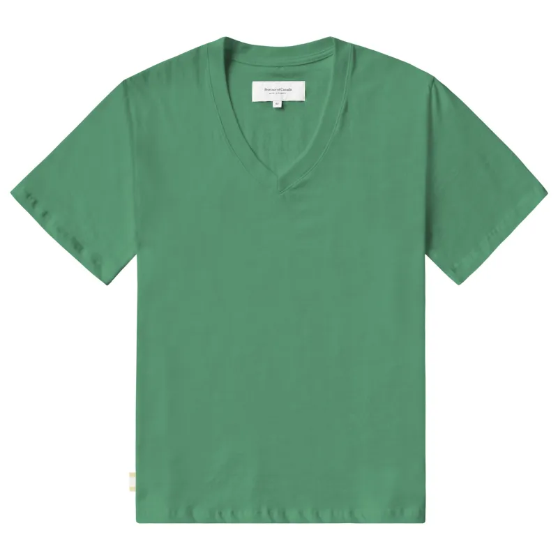 Friday V-Neck Tee Green sold by Province of Canada