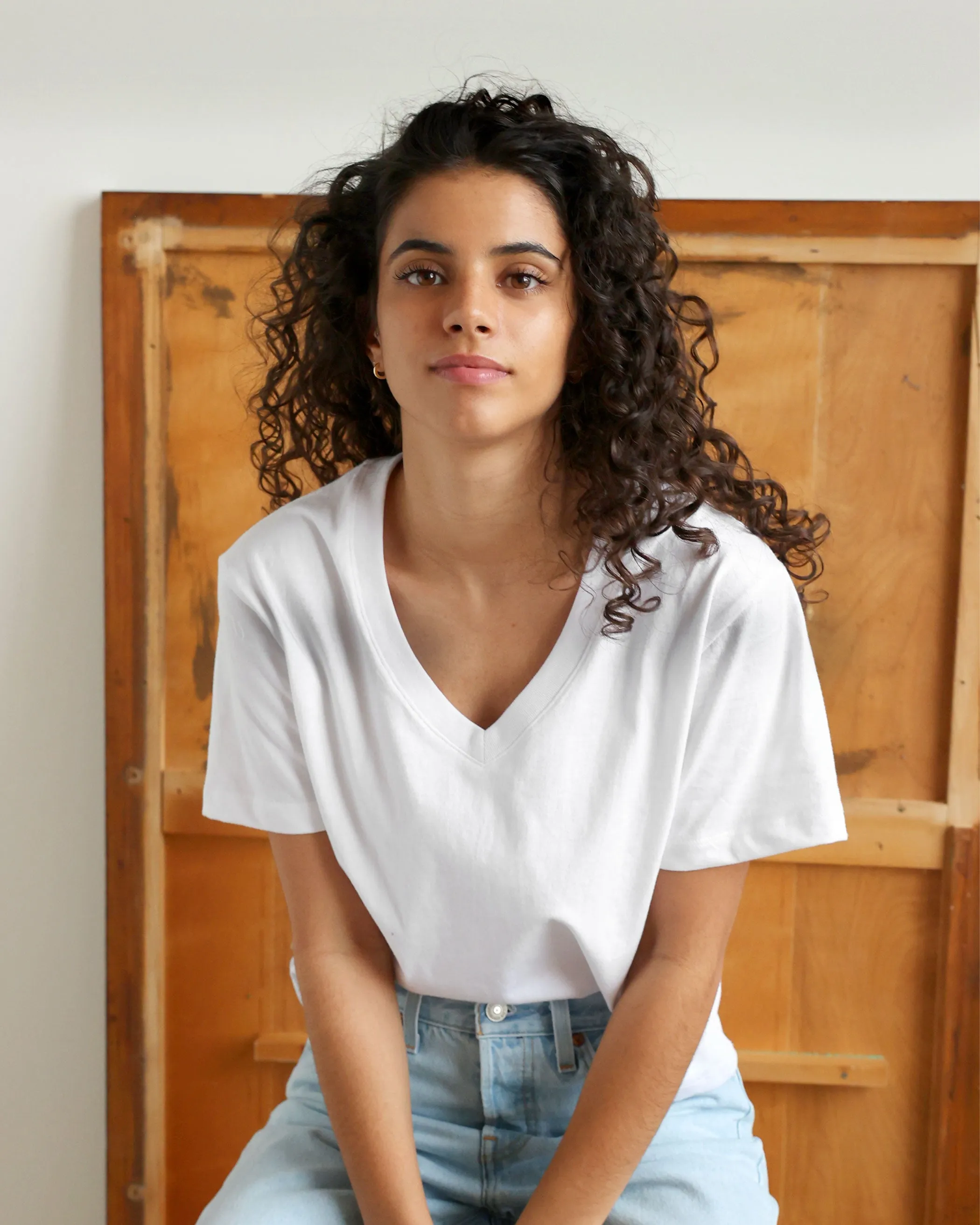 Friday V-Neck Tee White sold by Province of Canada product image thumbnail 3