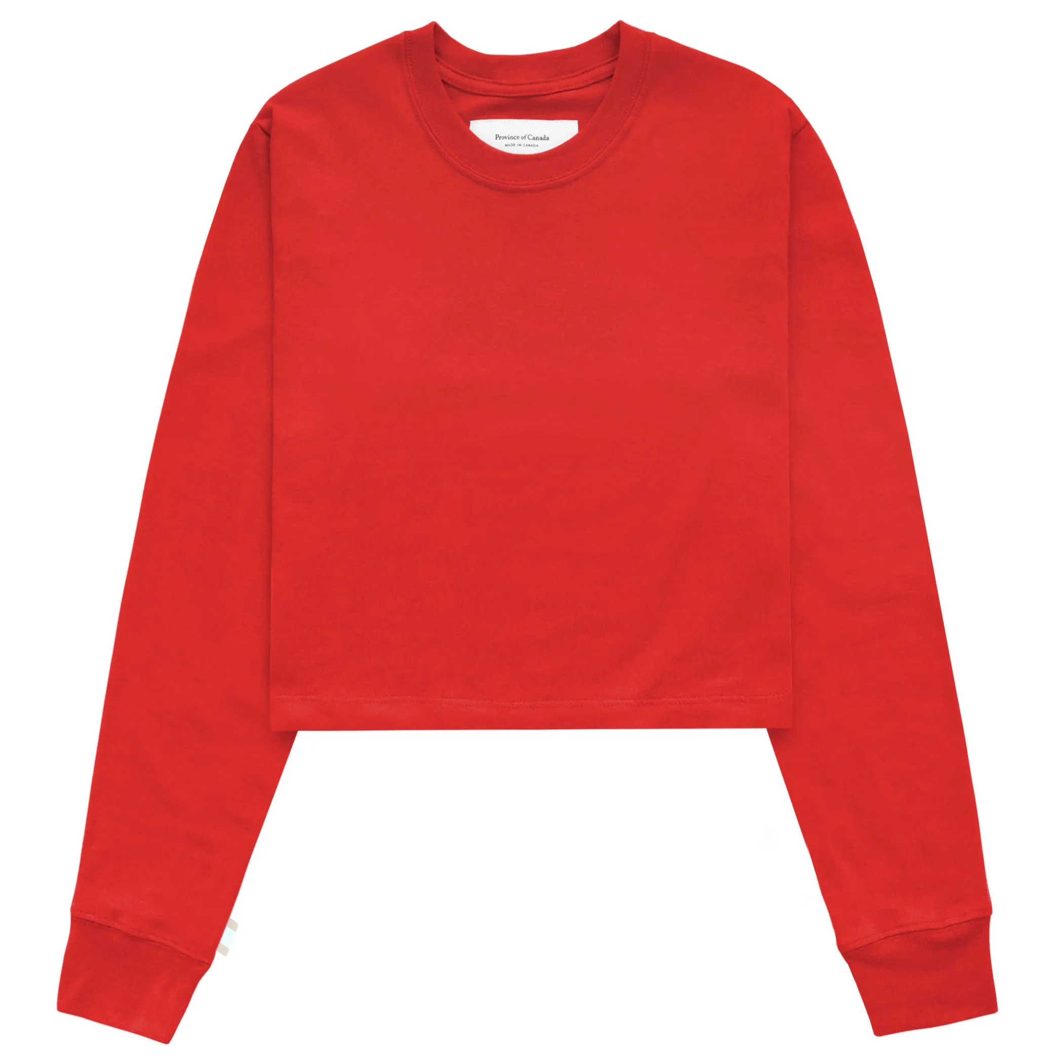 Monday Long Sleeve Crop Top Tart sold by Province of Canada