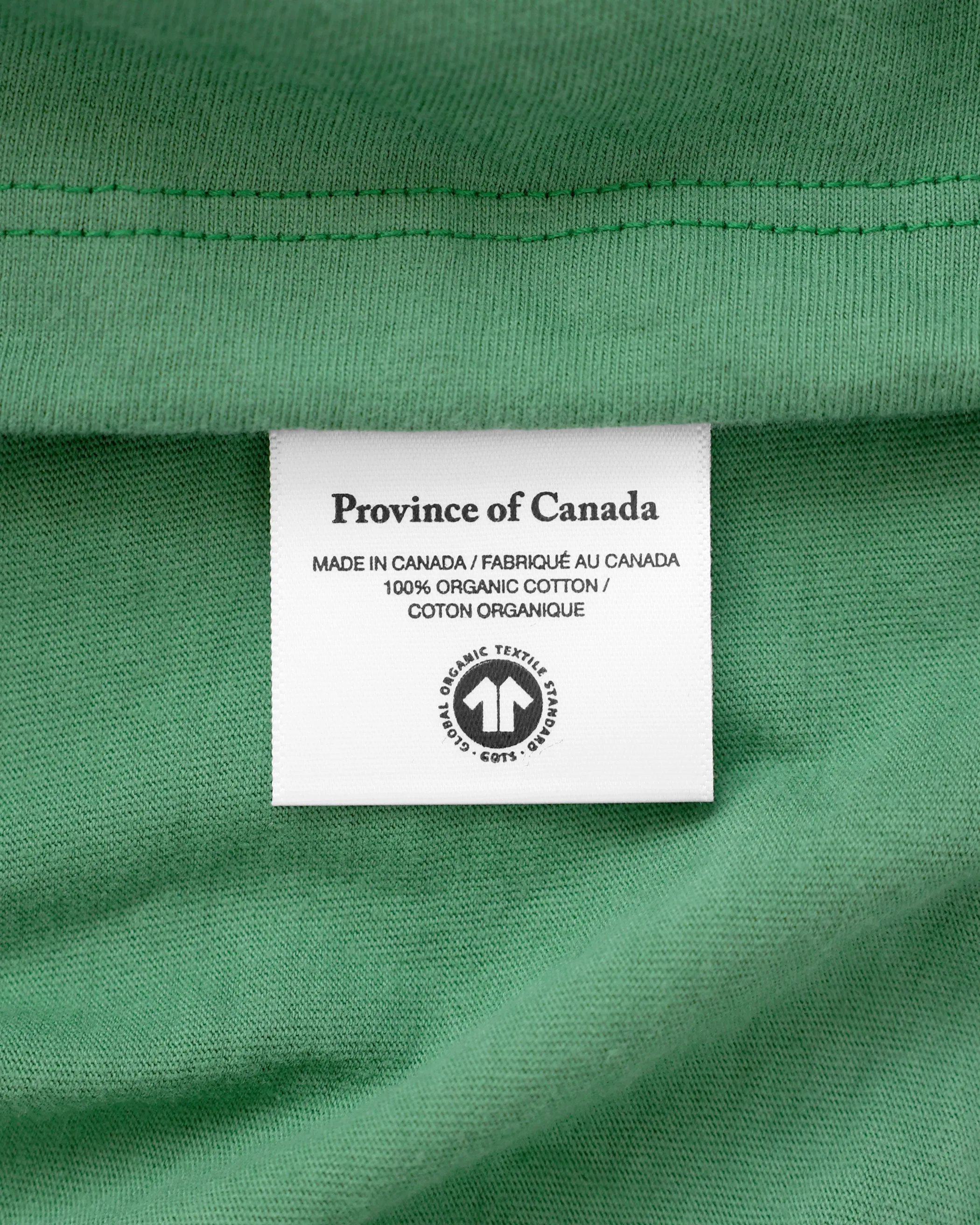 Monday Long Sleeve Crop Top Green sold by Province of Canada product image thumbnail 5