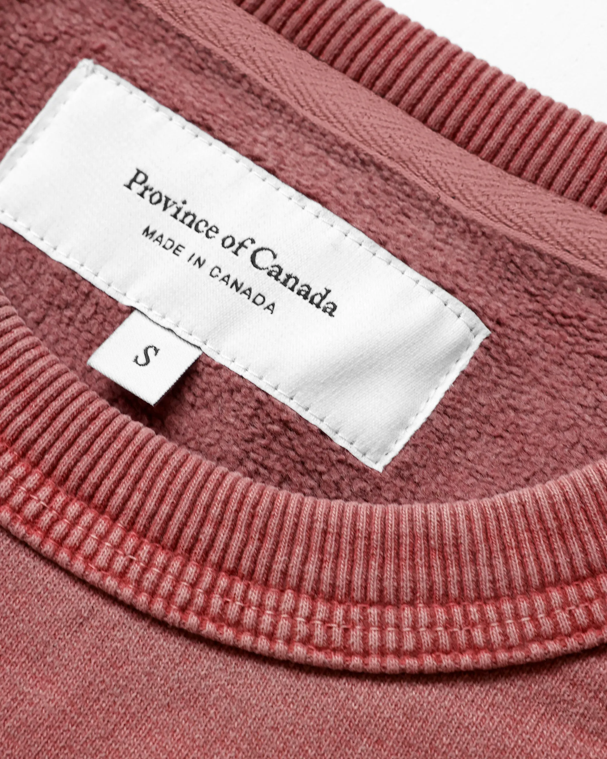 Canada Fleece Sweatshirt Washed Red - Unisex sold by Province of Canada product image thumbnail 3