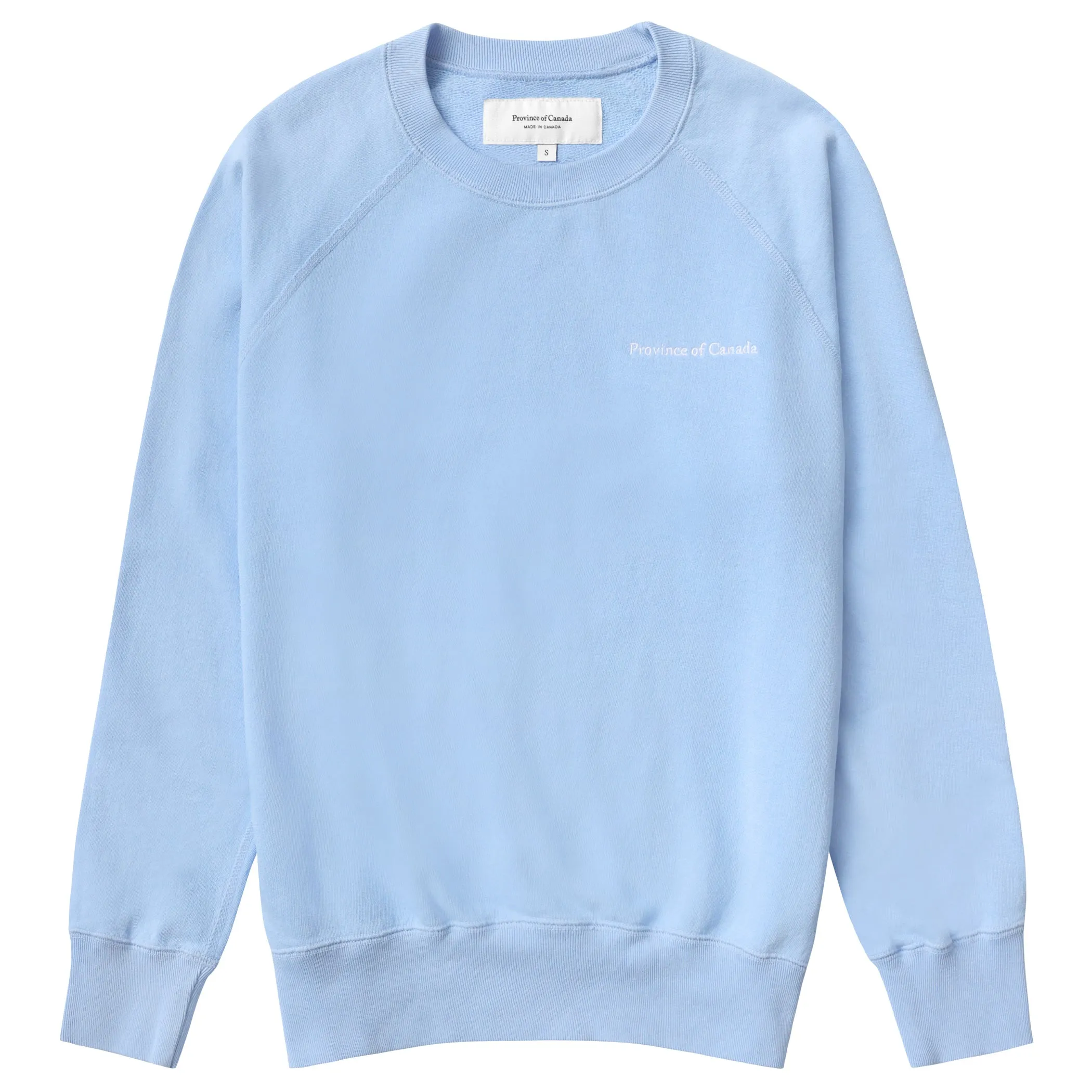 French Terry Sweatshirt Sky Blue - Unisex sold by Province of Canada