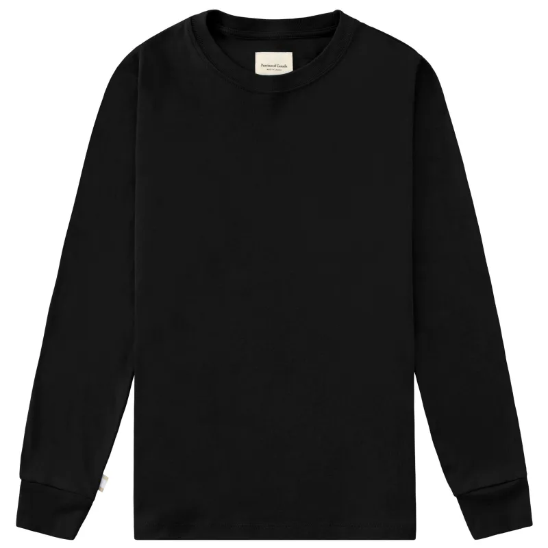 Almost Pyjama Long Sleeve Tee Black - Unisex sold by Province of Canada