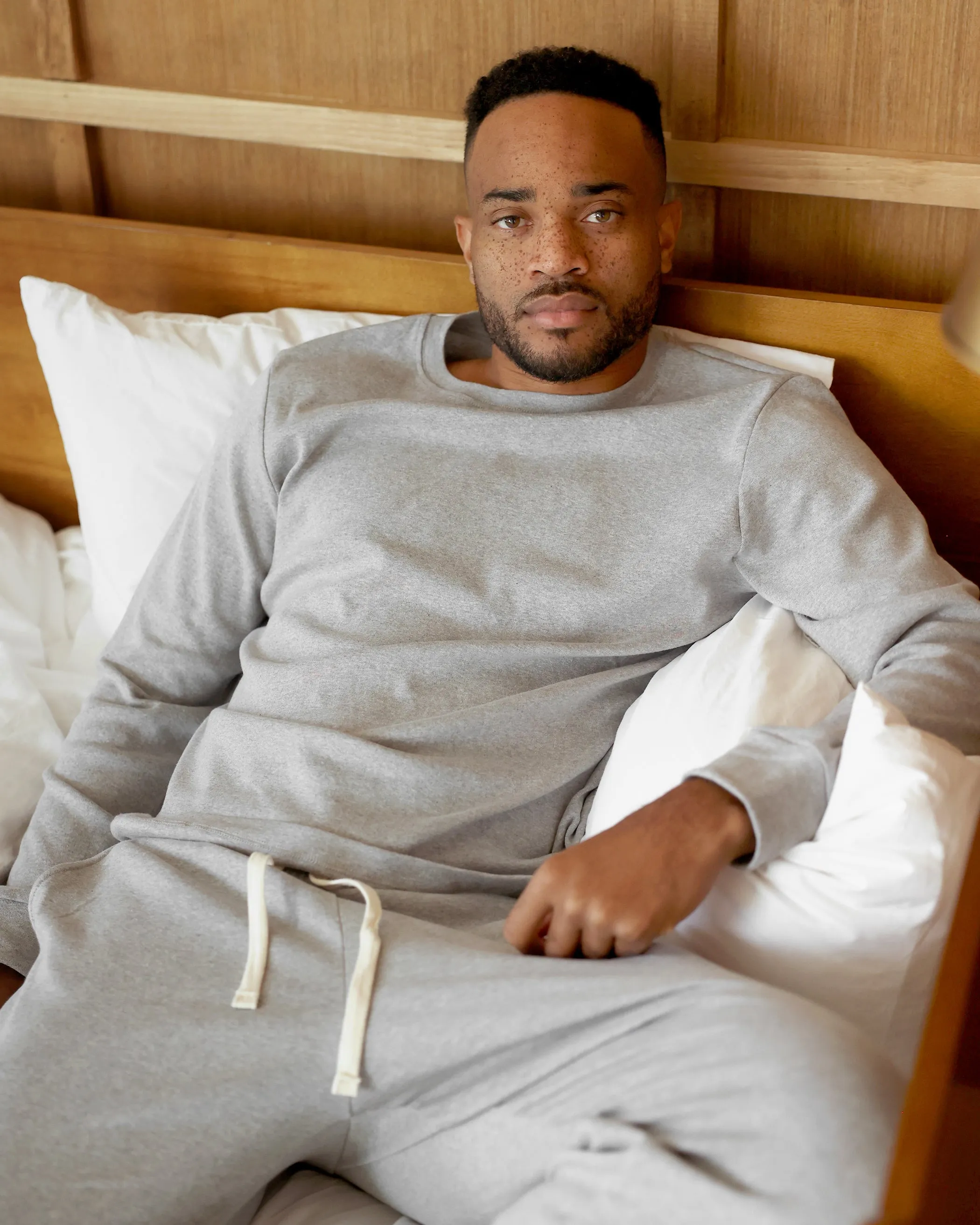 Almost Pyjama Long Sleeve Tee Heather Grey - Unisex sold by Province of Canada product image thumbnail 2