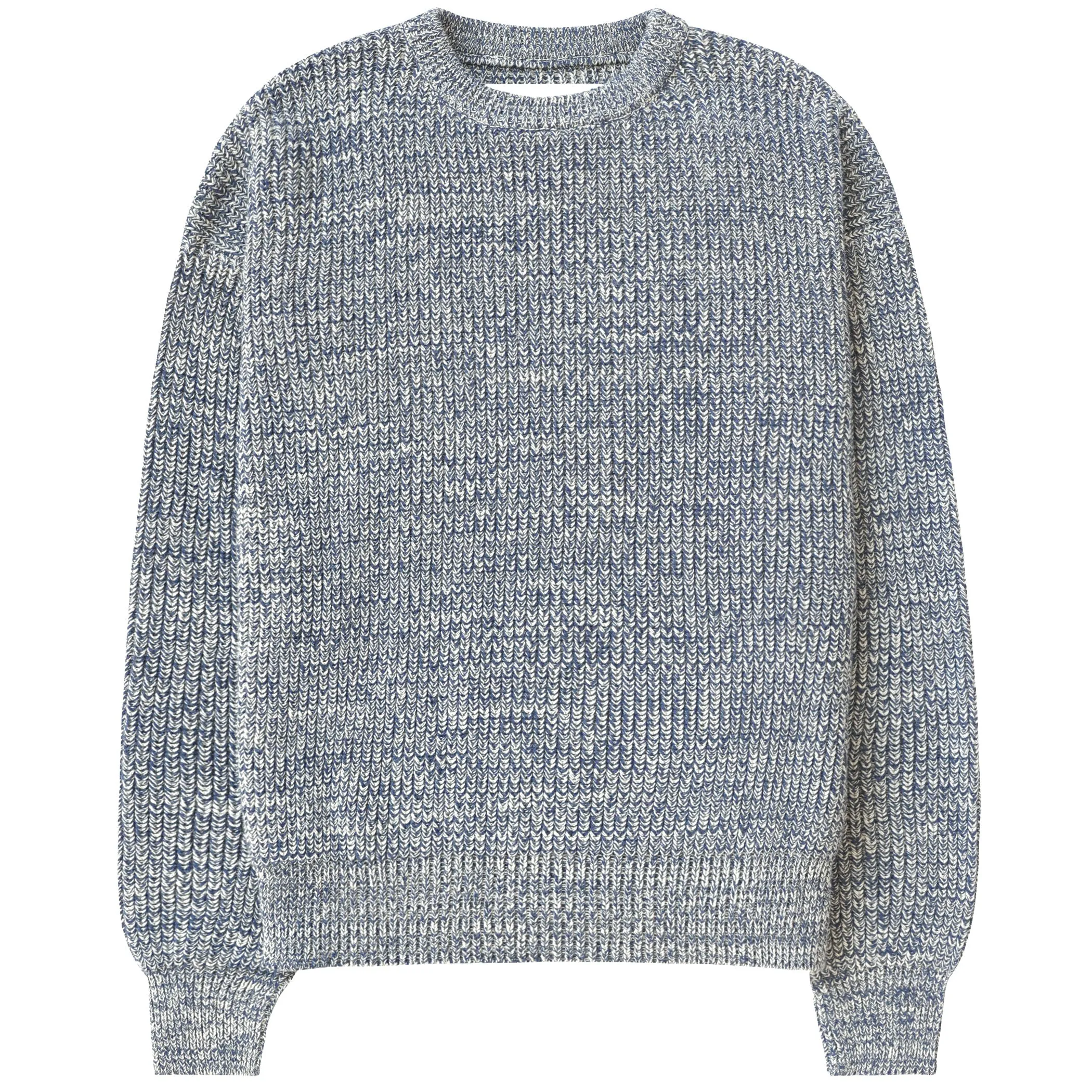Cotton Knit Sweater Heather Navy - Unisex sold by Province of Canada