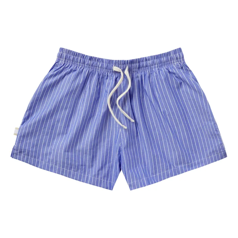Pyjama Short Blue Stripe - Womens sold by Province of Canada