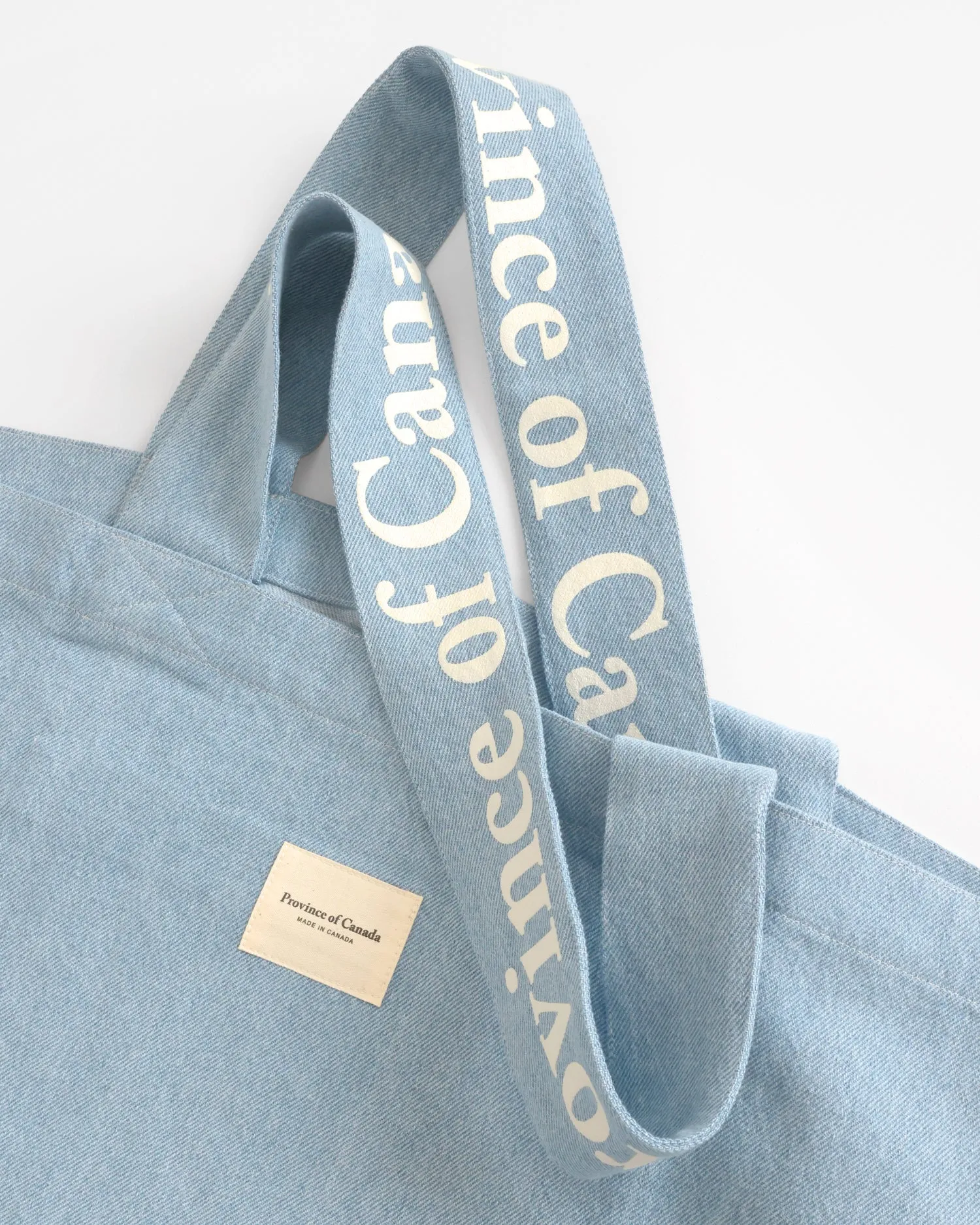 Wordmark Tote Bag Denim sold by Province of Canada product image thumbnail 3