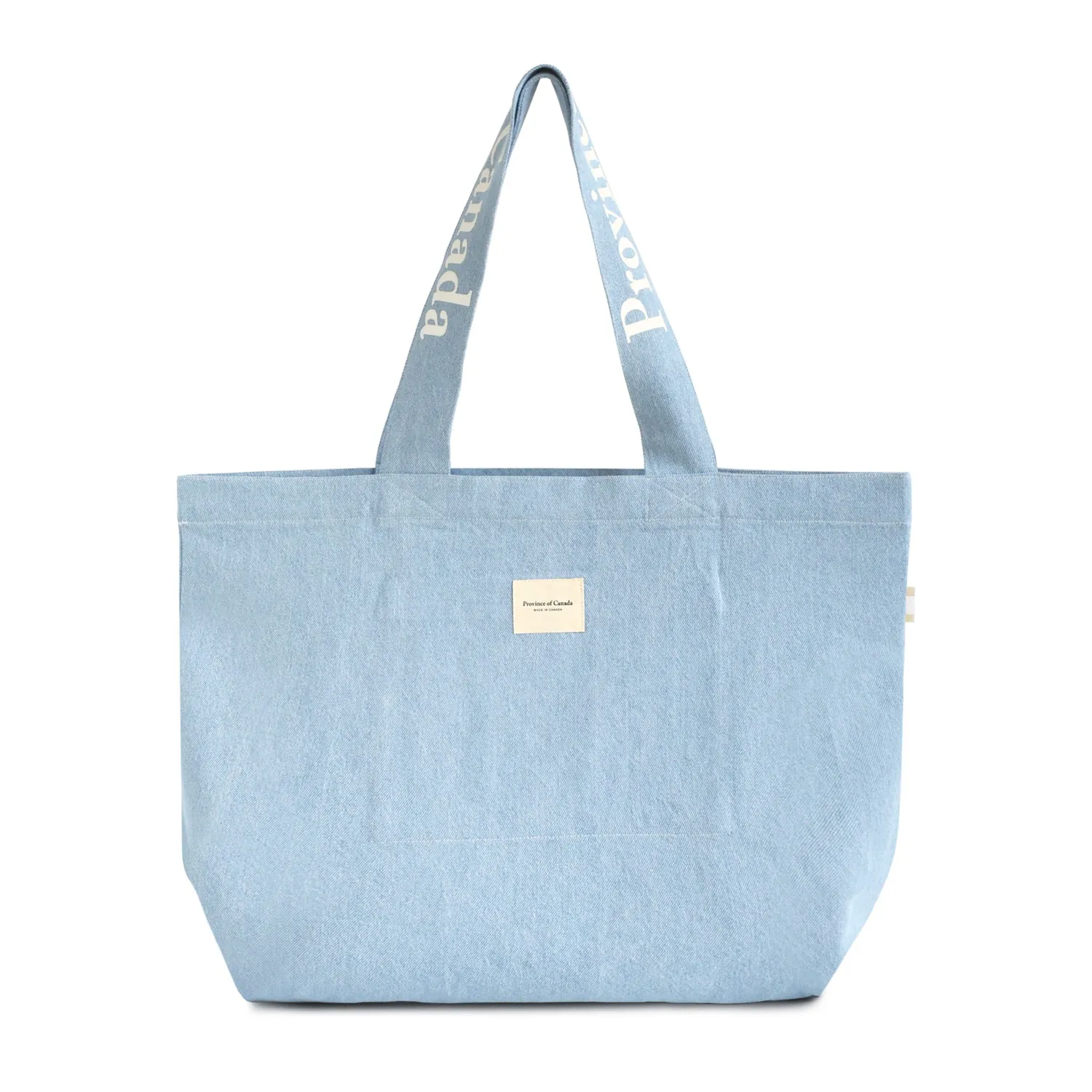 Wordmark Tote Bag Denim sold by Province of Canada