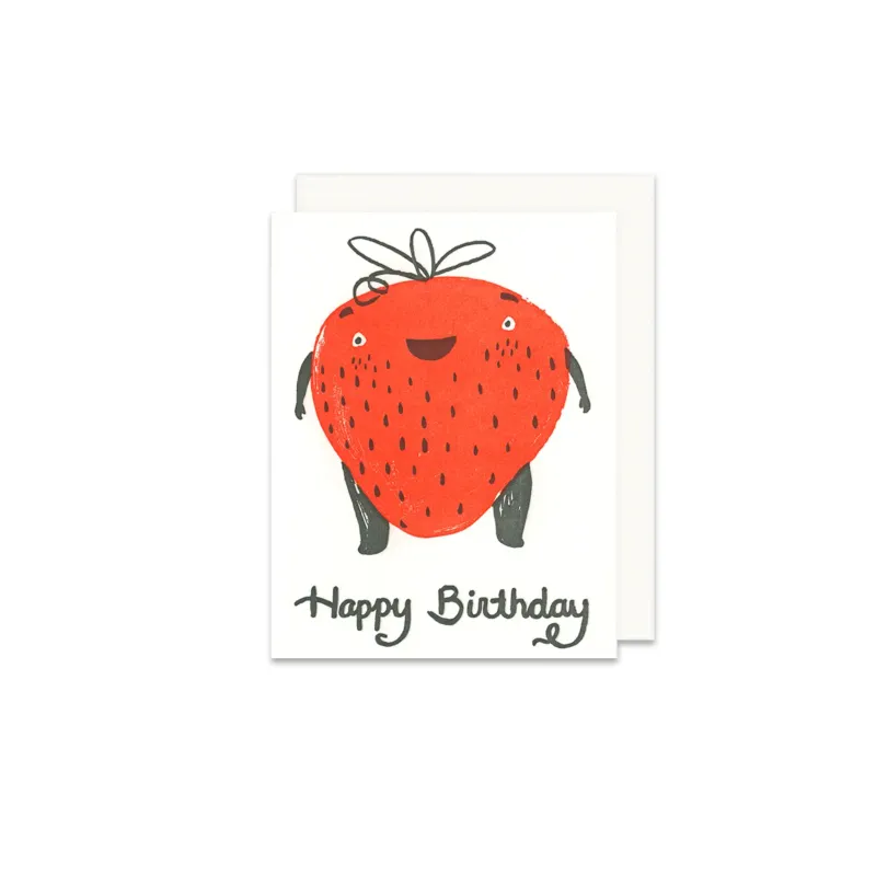 Strawberry Birthday Greeting Card sold by Province of Canada
