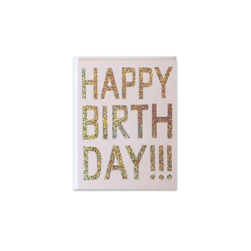 Glitter Birthday Greeting Card sold by Province of Canada