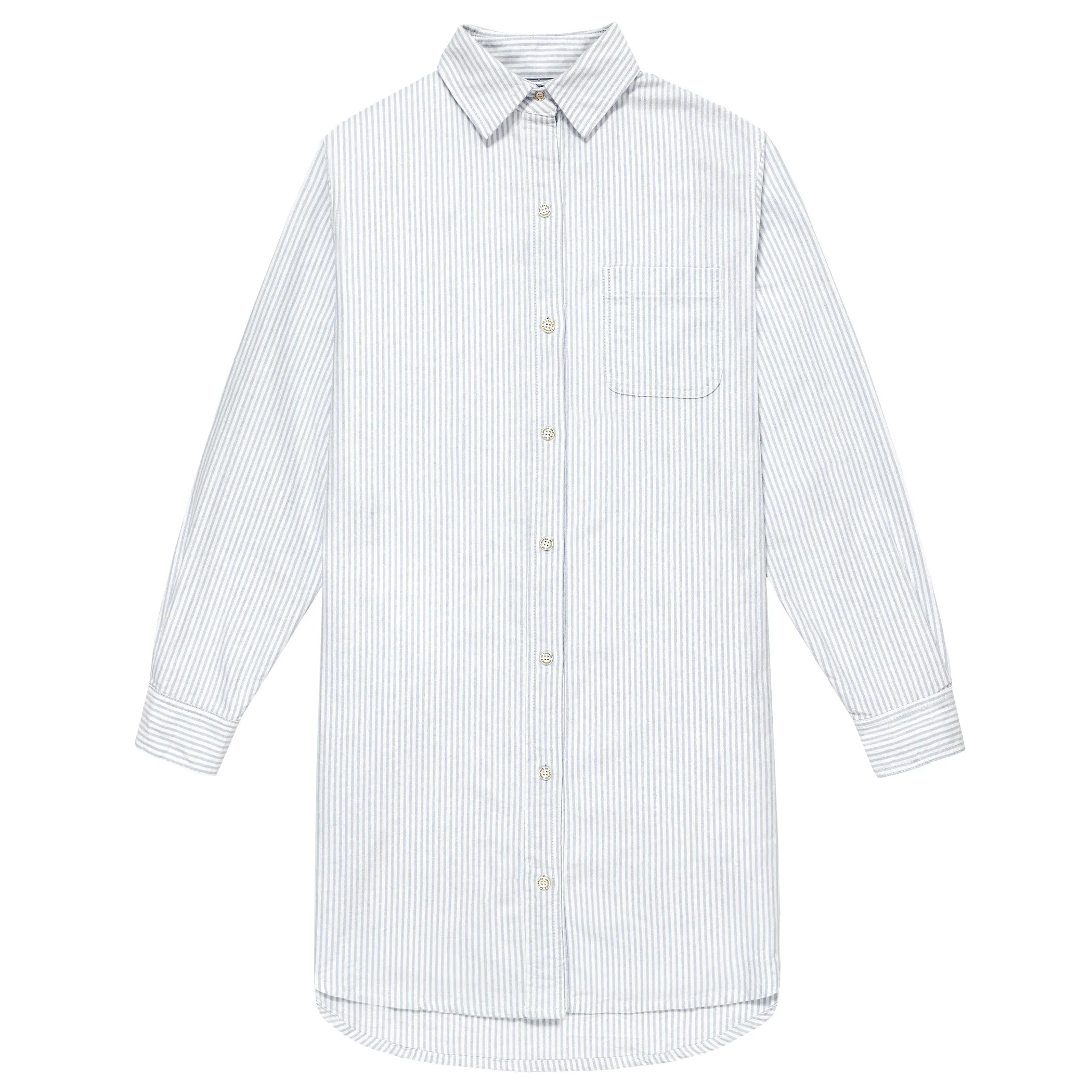 Oxford Stripe Dress Navy sold by Province of Canada