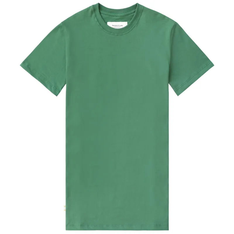Pocket T-Shirt Dress Green sold by Province of Canada