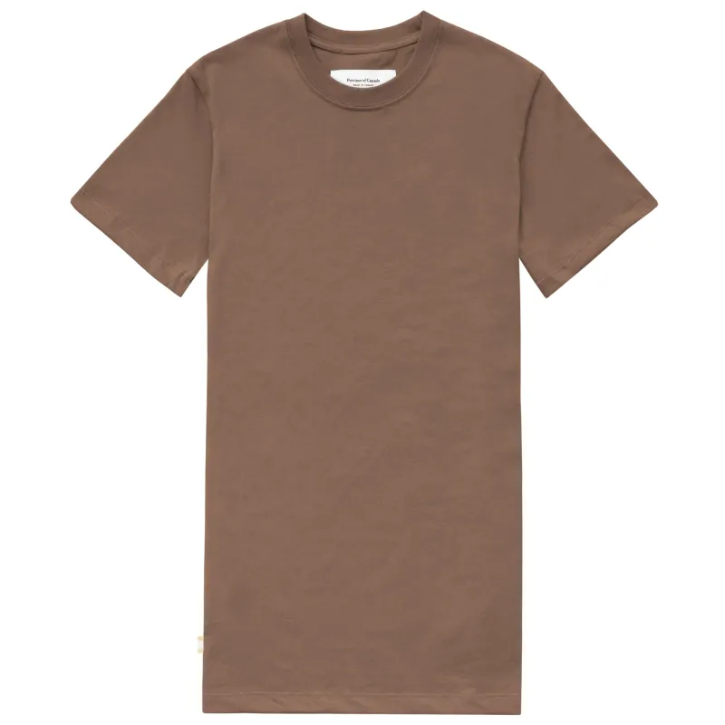 Pocket T-Shirt Dress Cocoa sold by Province of Canada