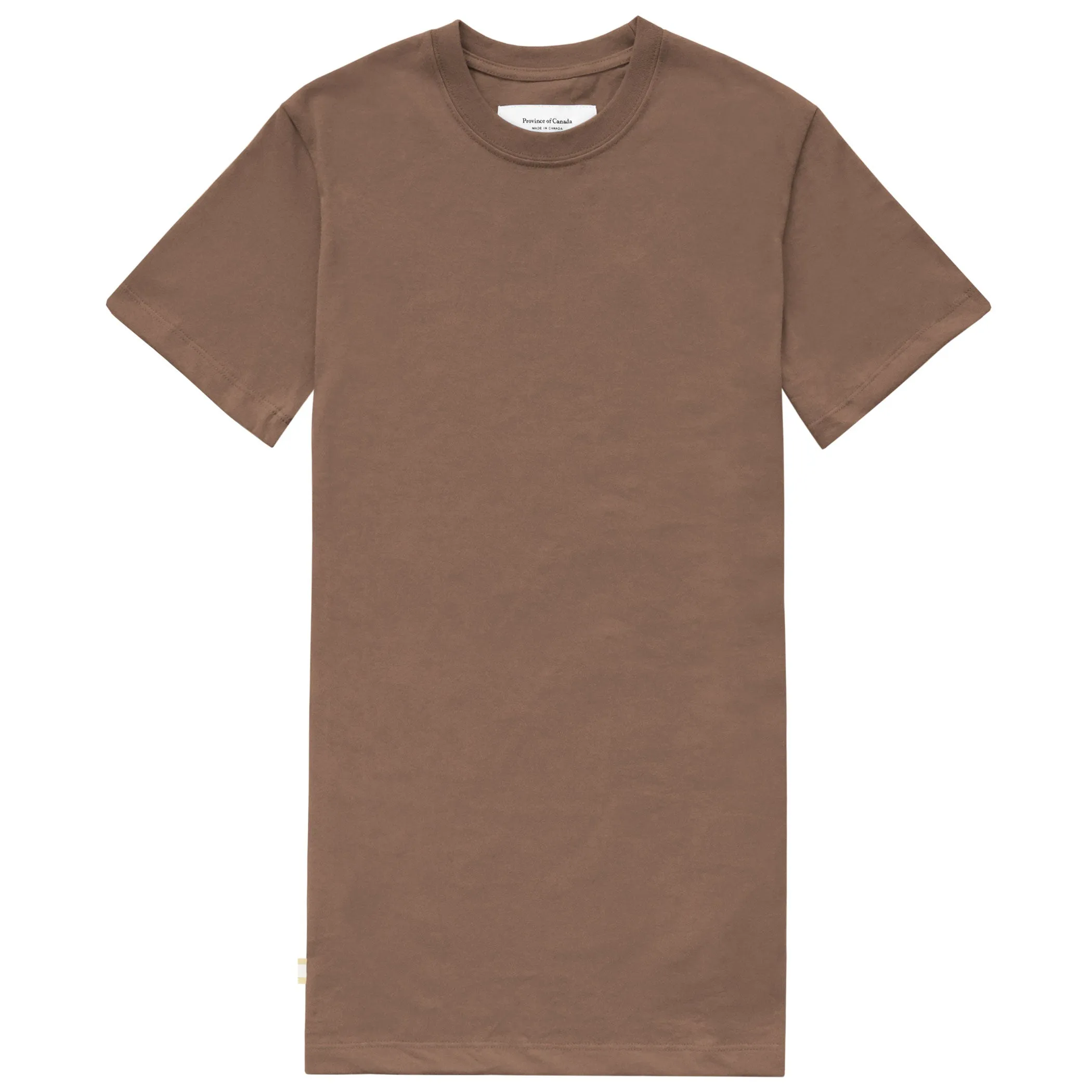 Pocket T-Shirt Dress Cocoa sold by Province of Canada