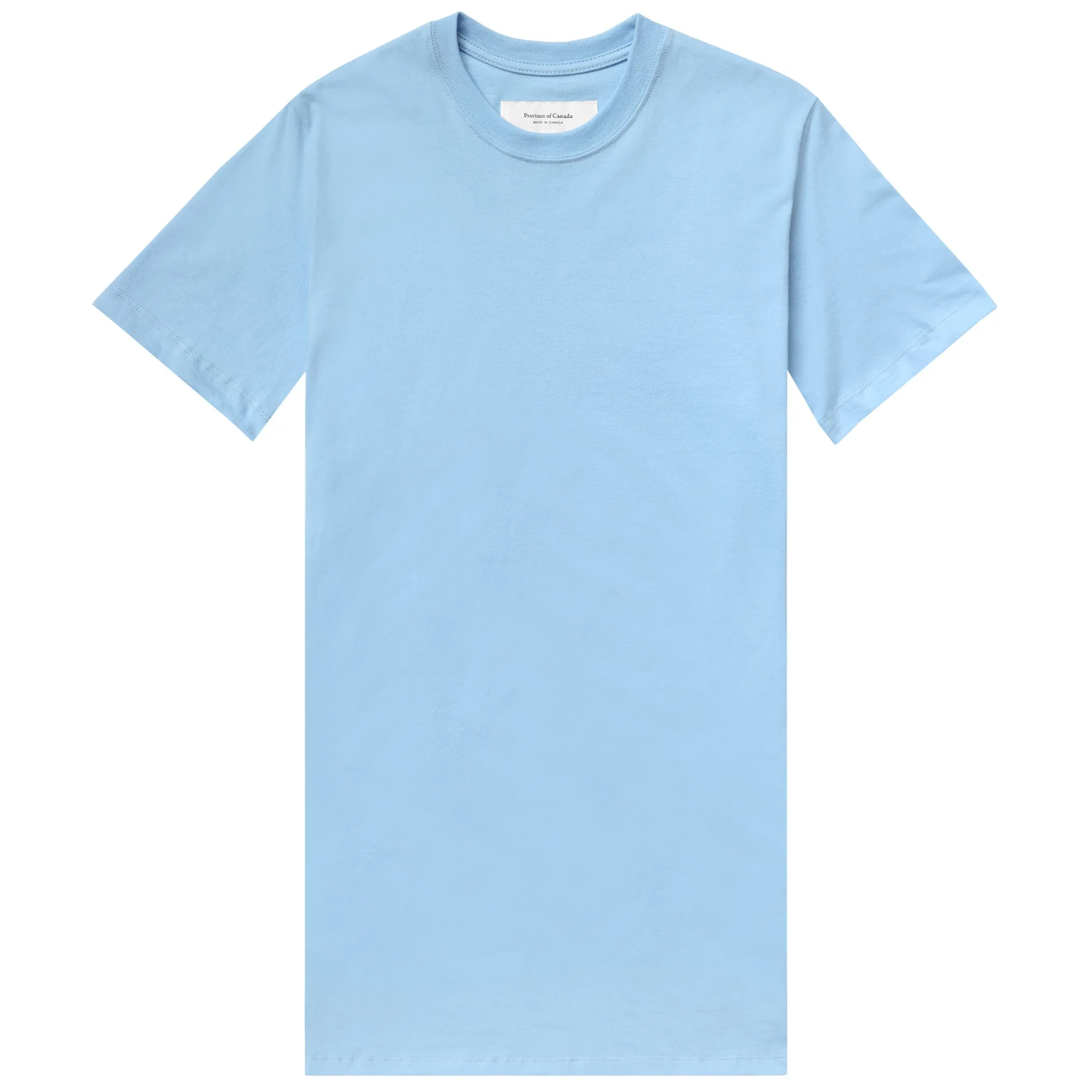 Pocket T-Shirt Dress Sky Blue sold by Province of Canada
