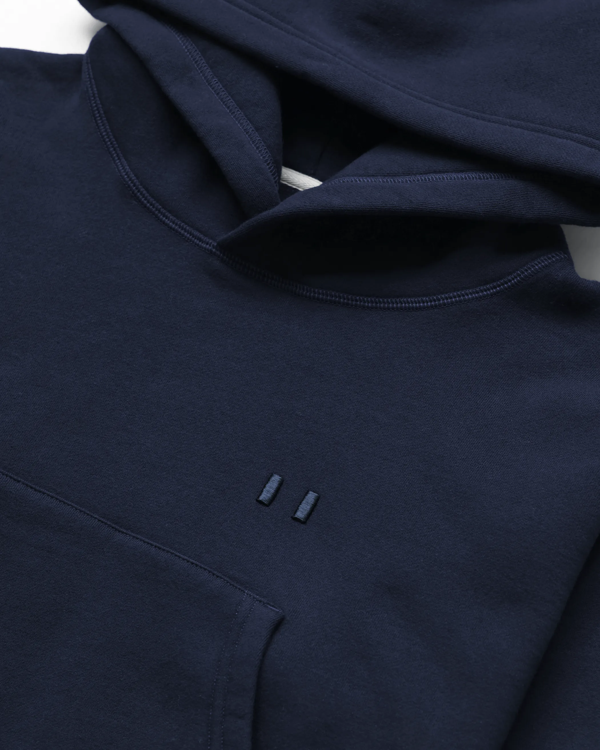 Flag Fleece Crop Hoodie Navy sold by Province of Canada product image thumbnail 2