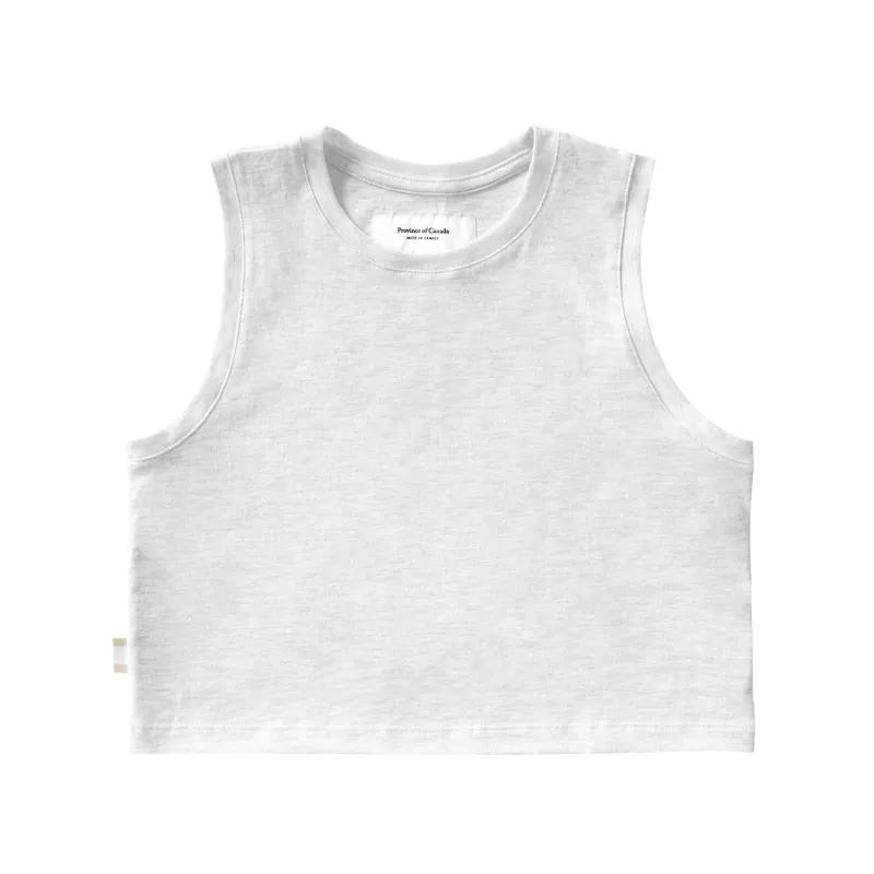 Tuesday Tank Crop Top Cloud made by Province of Canada