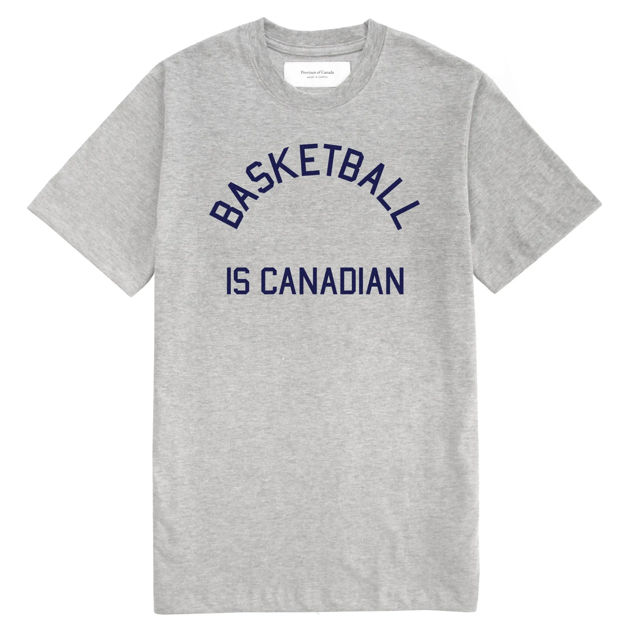 Basketball is Canadian Tee Heather Grey - Unisex sold by Province of Canada