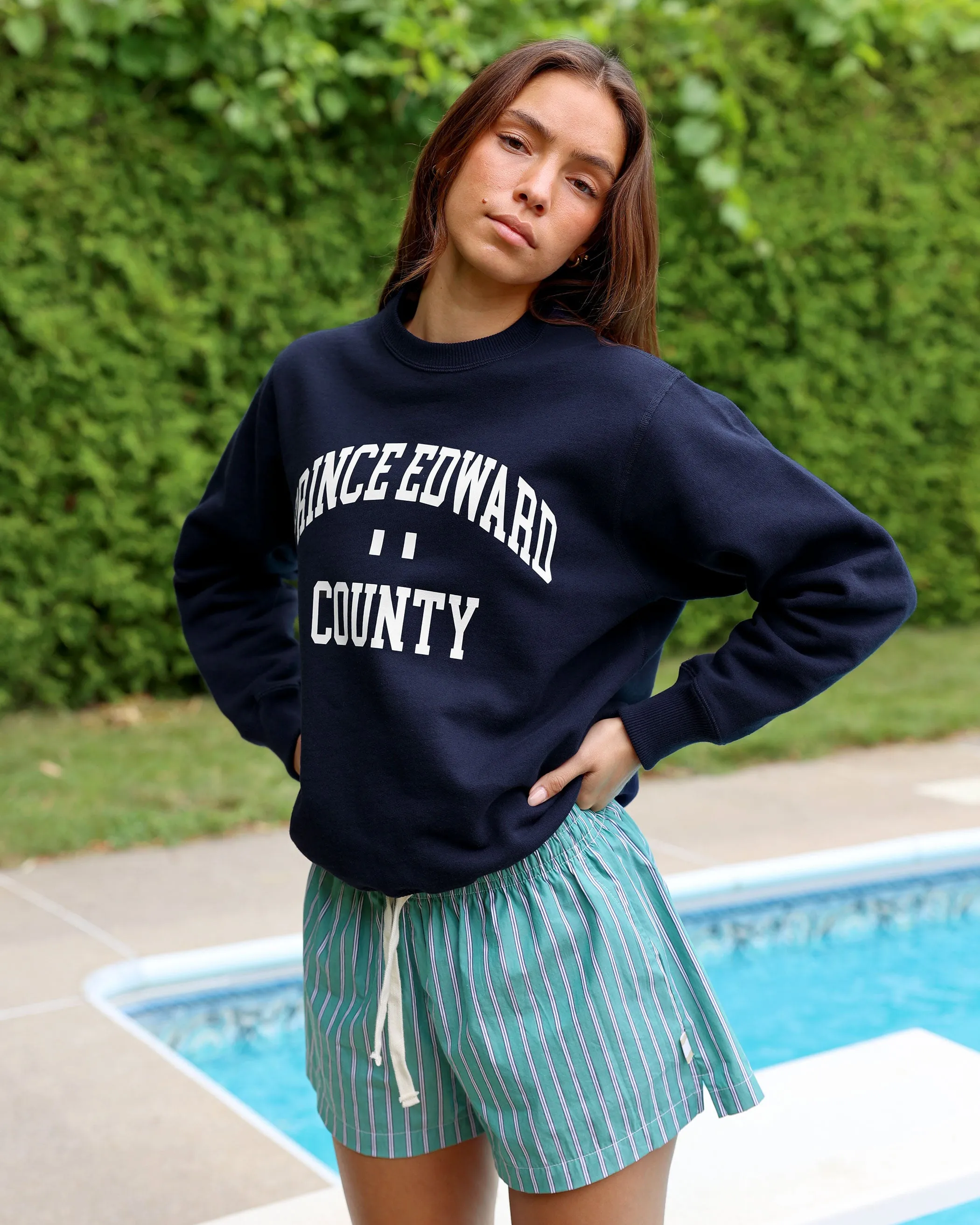 Prince Edward County Fleece Sweatshirt Navy - Unisex sold by Province of Canada product image thumbnail 2