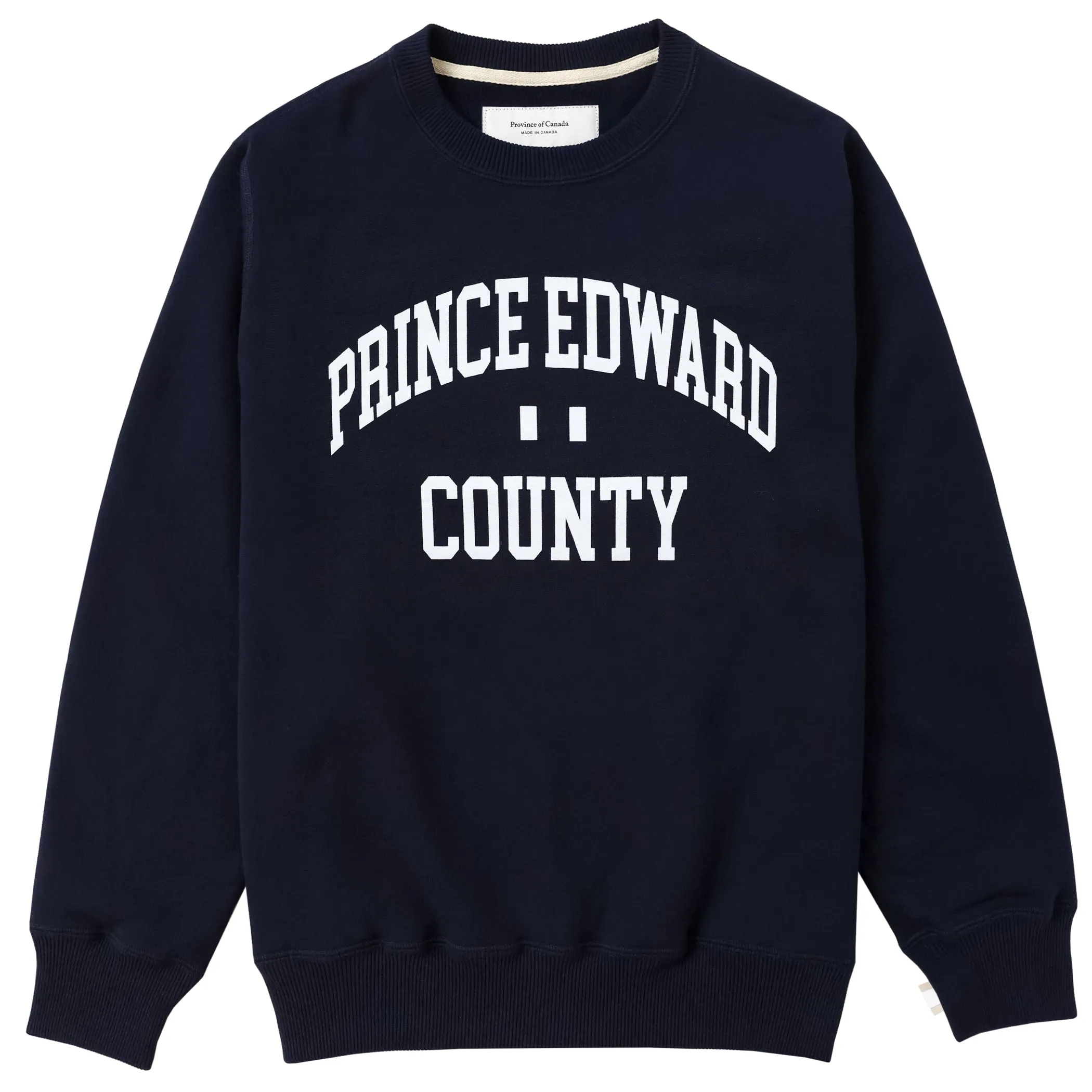 Prince Edward County Fleece Sweatshirt Navy - Unisex sold by Province of Canada