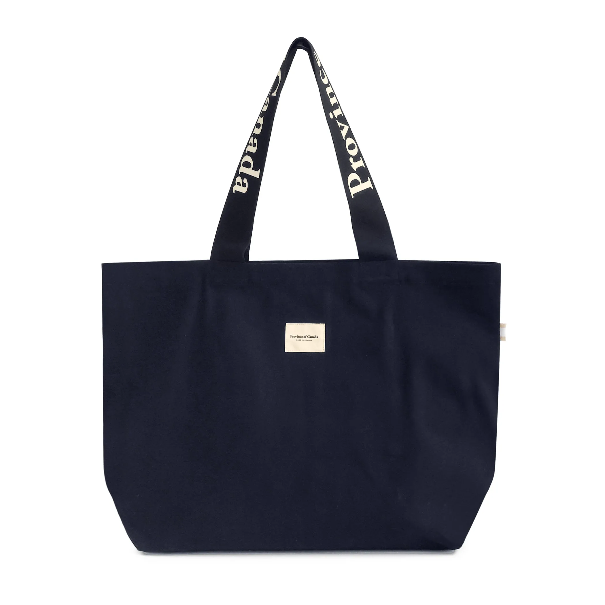 Wordmark Tote Bag Navy sold by Province of Canada