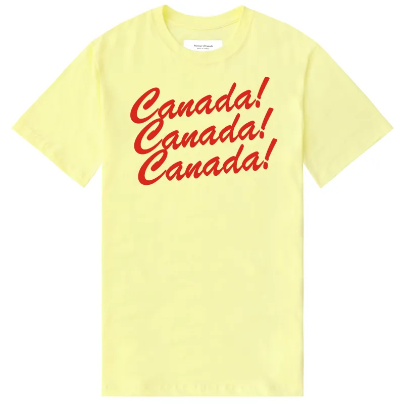 Canada Canada Canada Tee Lemon - Unisex sold by Province of Canada