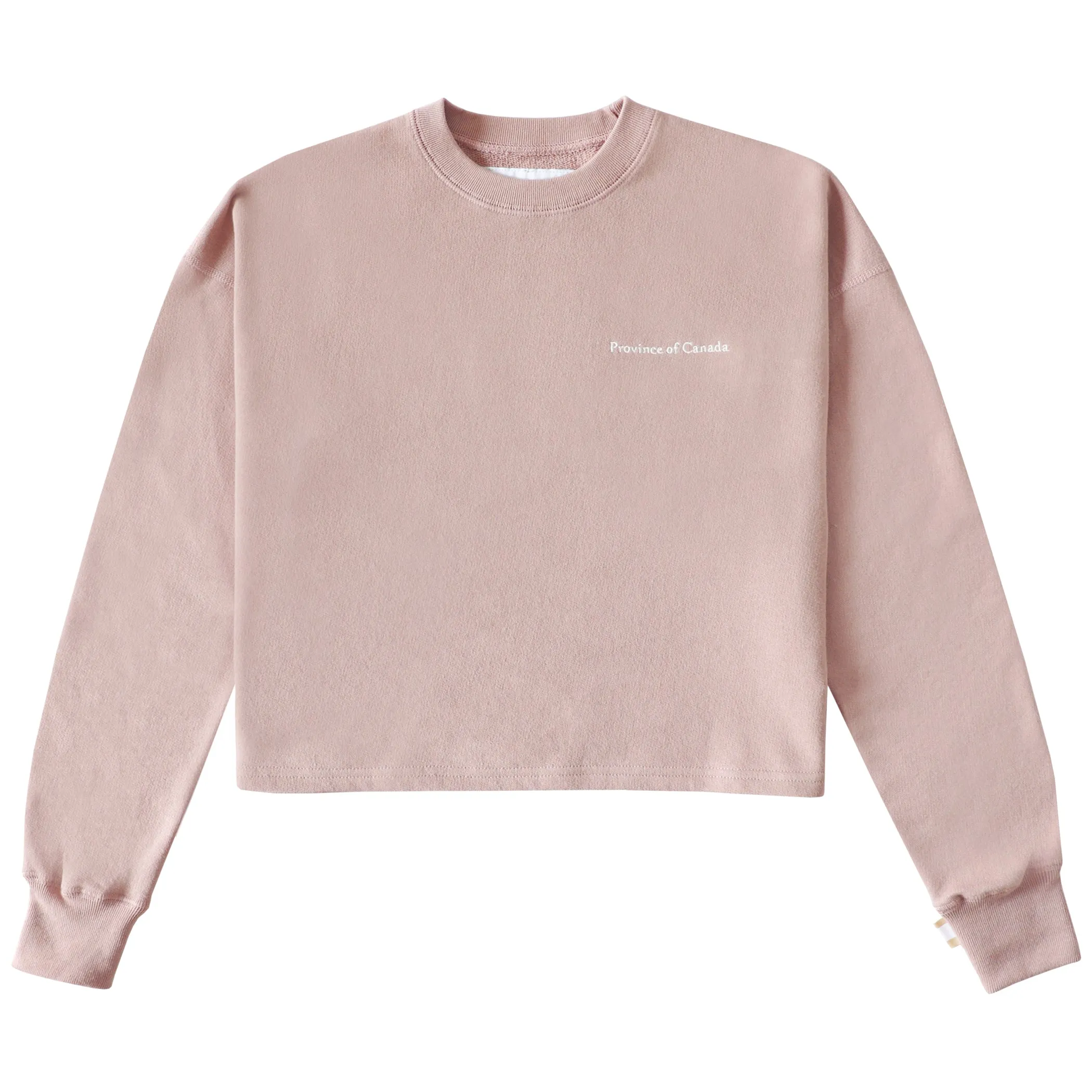 French Terry Crop Sweatshirt Dark Dusk sold by Province of Canada