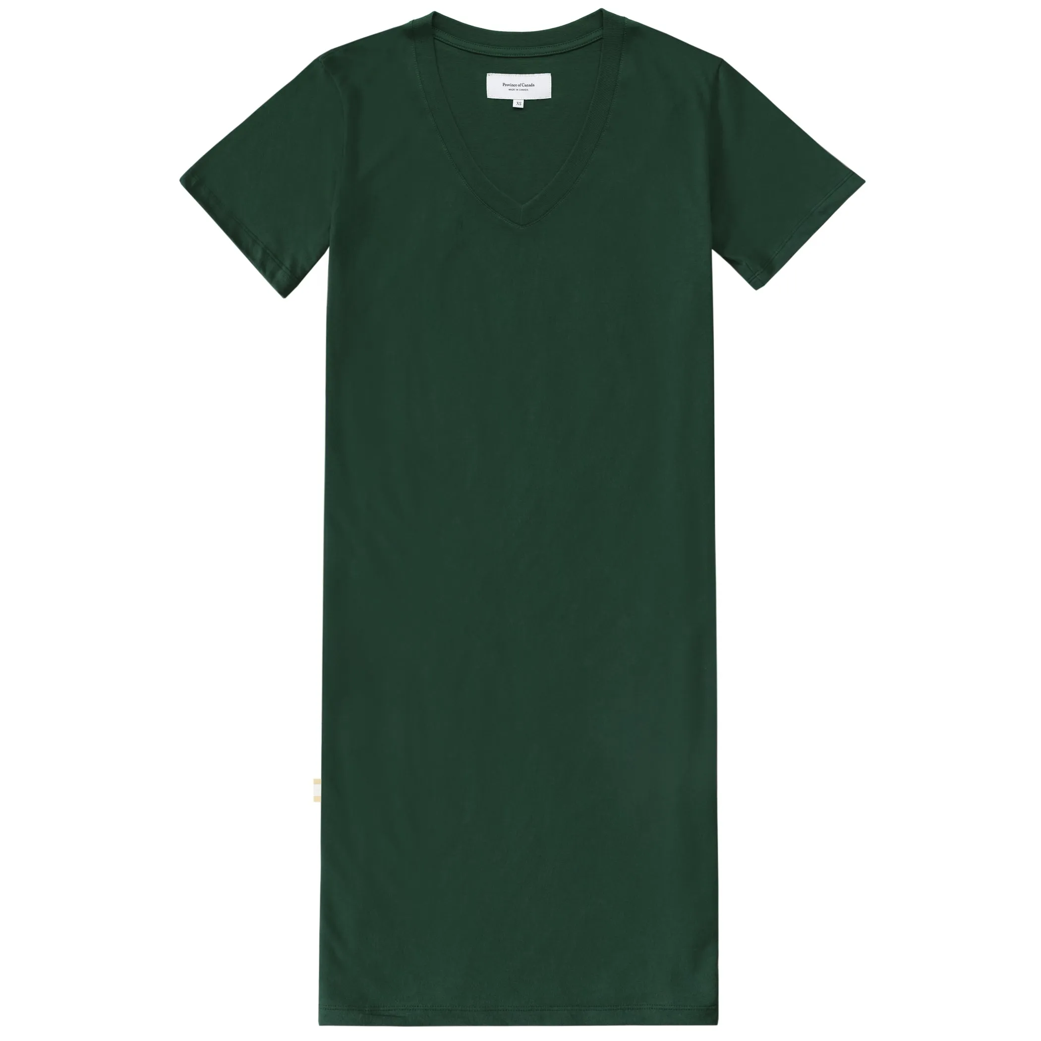 V-Neck Midi T-Shirt Dress Forest sold by Province of Canada