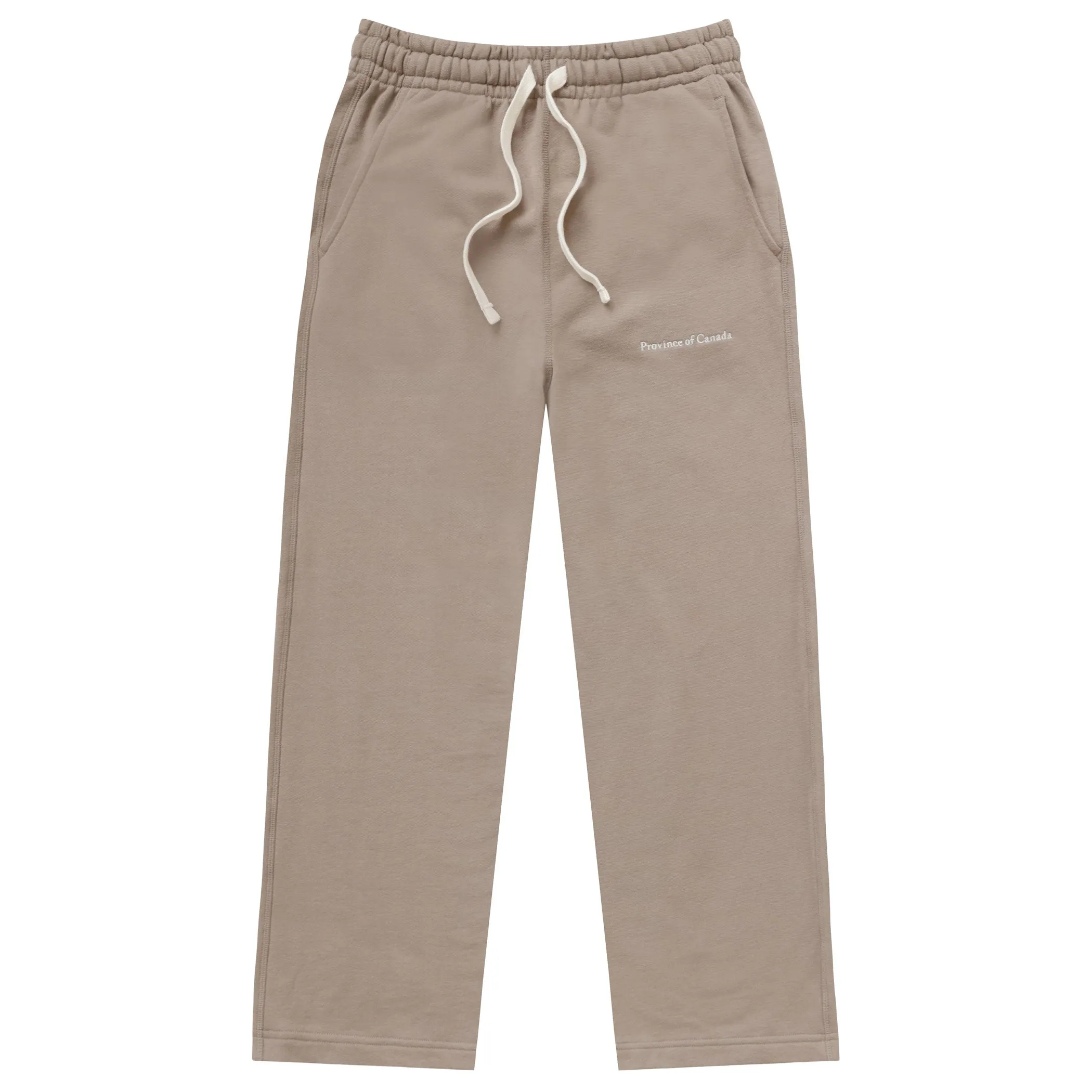 Wide Leg Cropped French Terry Sweatpant Mocha - Unisex sold by Province of Canada