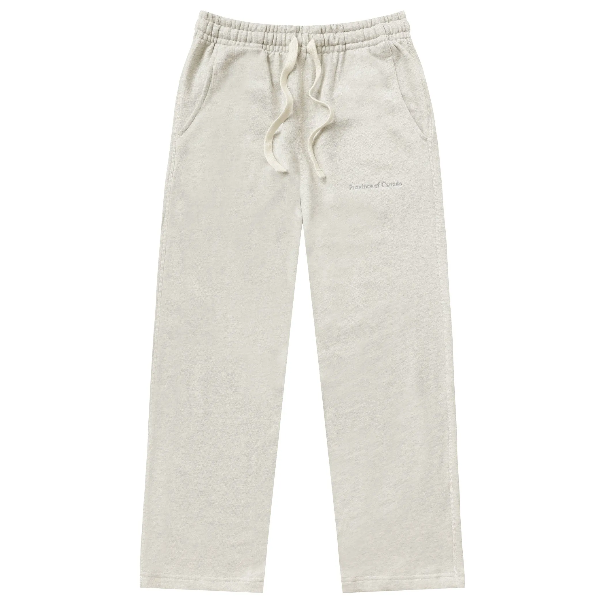 Wide Leg Cropped French Terry Sweatpant Eggshell - Unisex sold by Province of Canada