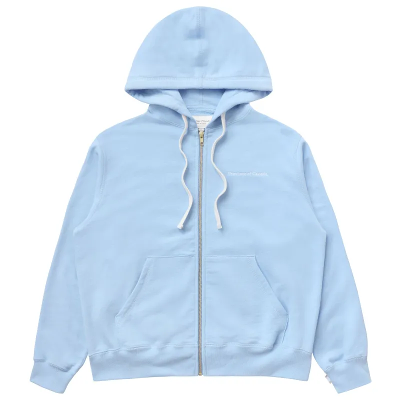 French Terry Zip Hoodie Sky Blue - Unisex sold by Province of Canada