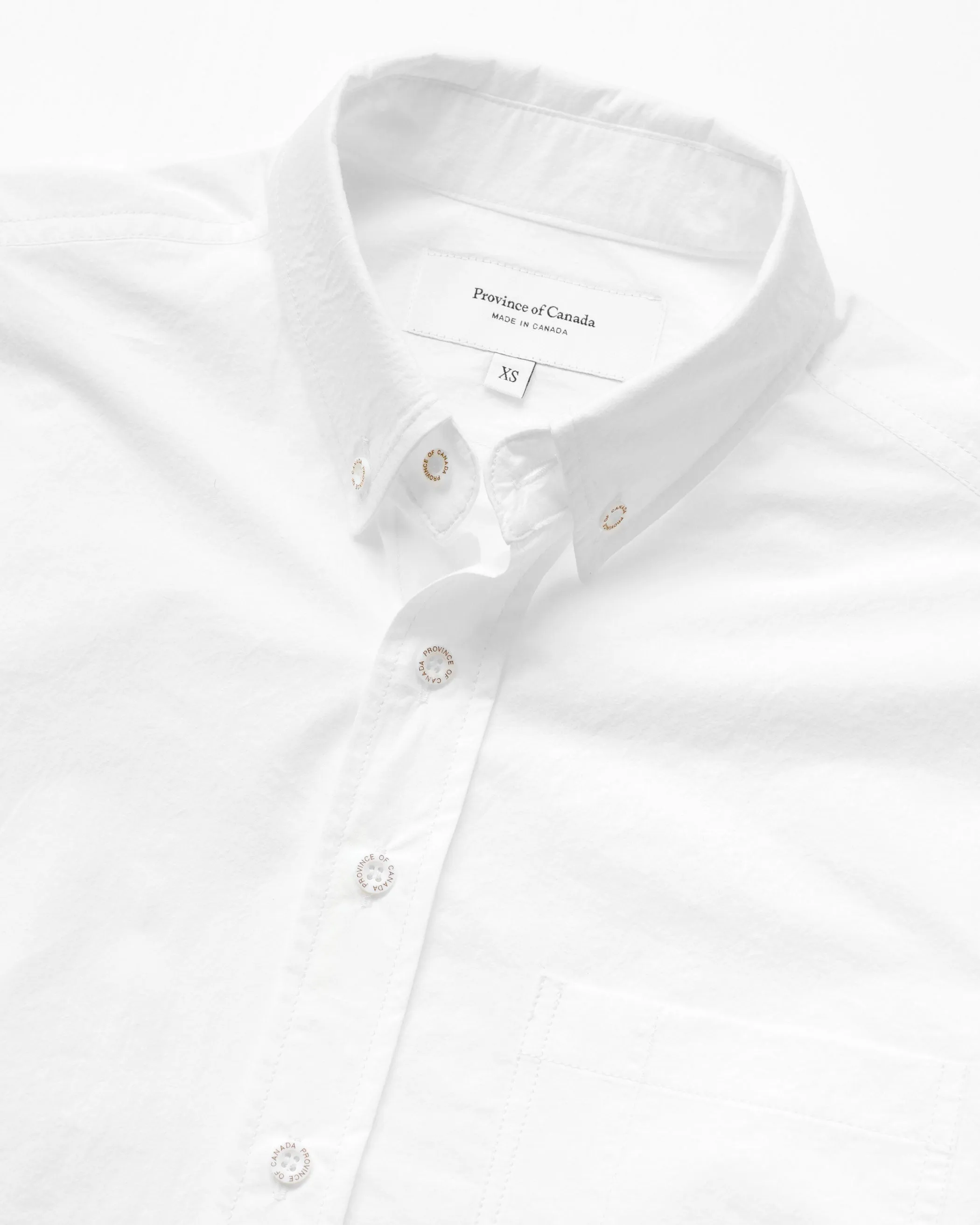 Washed Poplin Shirt White - Unisex sold by Province of Canada product image thumbnail 2