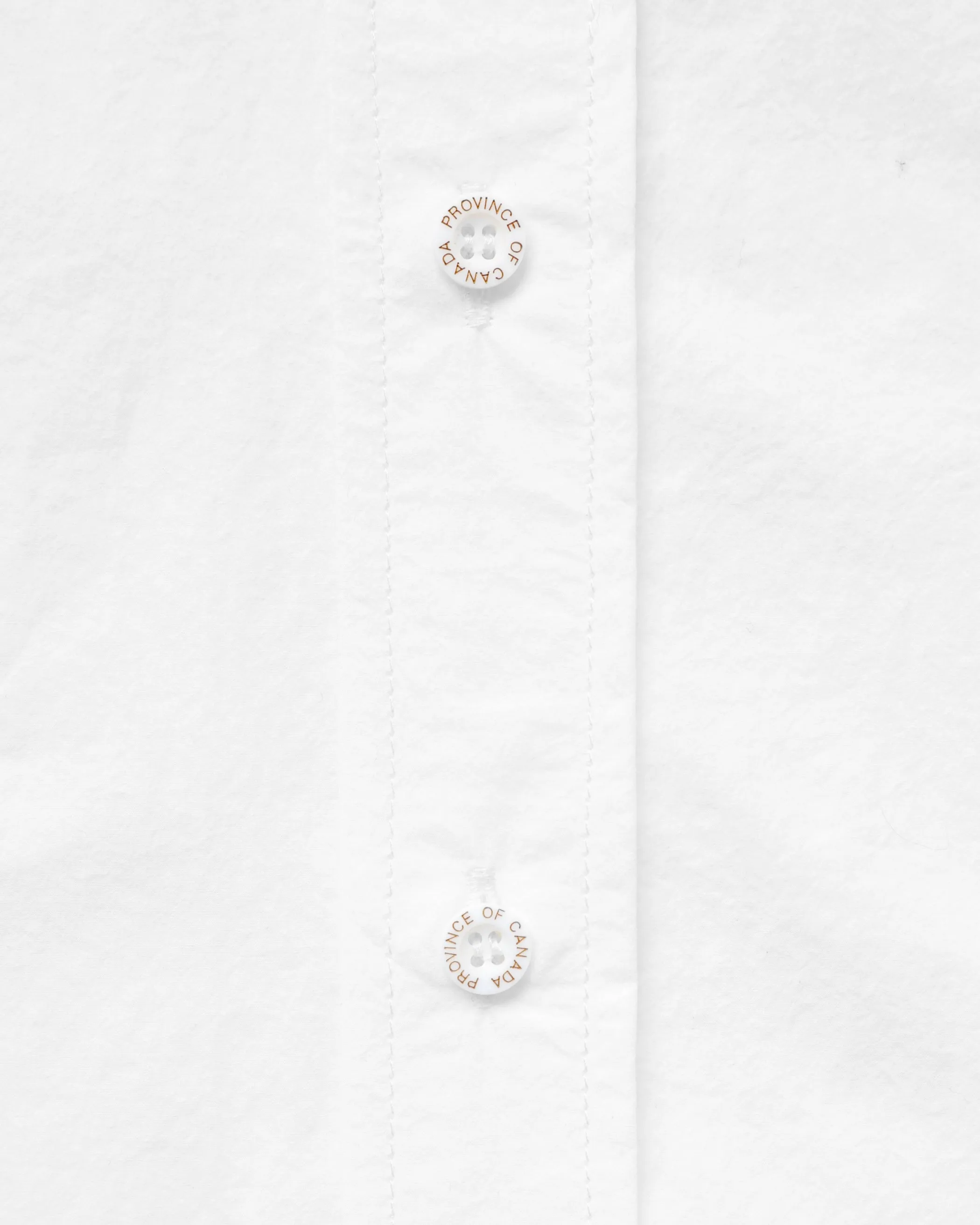 Washed Poplin Shirt White - Unisex sold by Province of Canada product image thumbnail 4