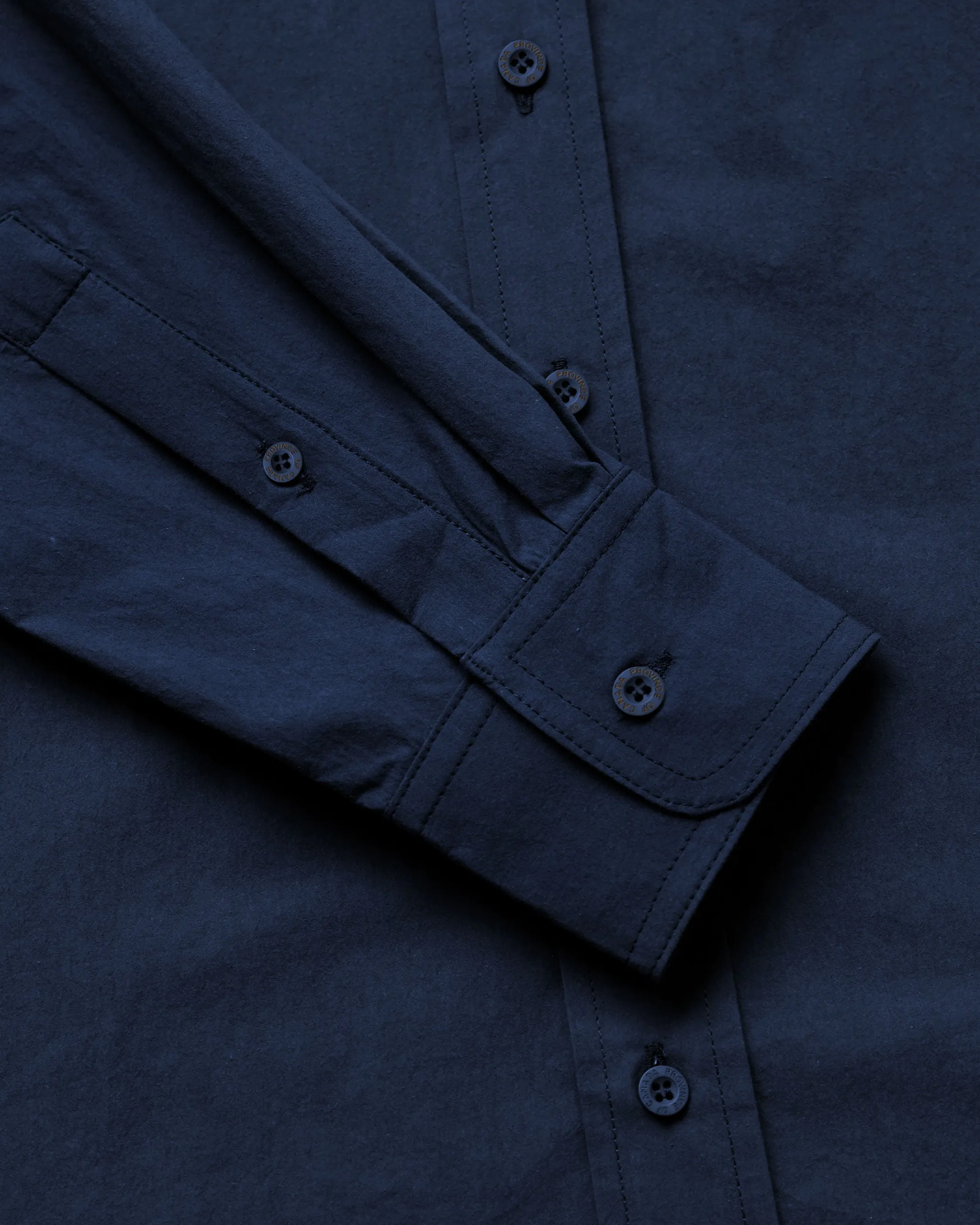 Washed Poplin Shirt Navy - Unisex sold by Province of Canada product image thumbnail 3