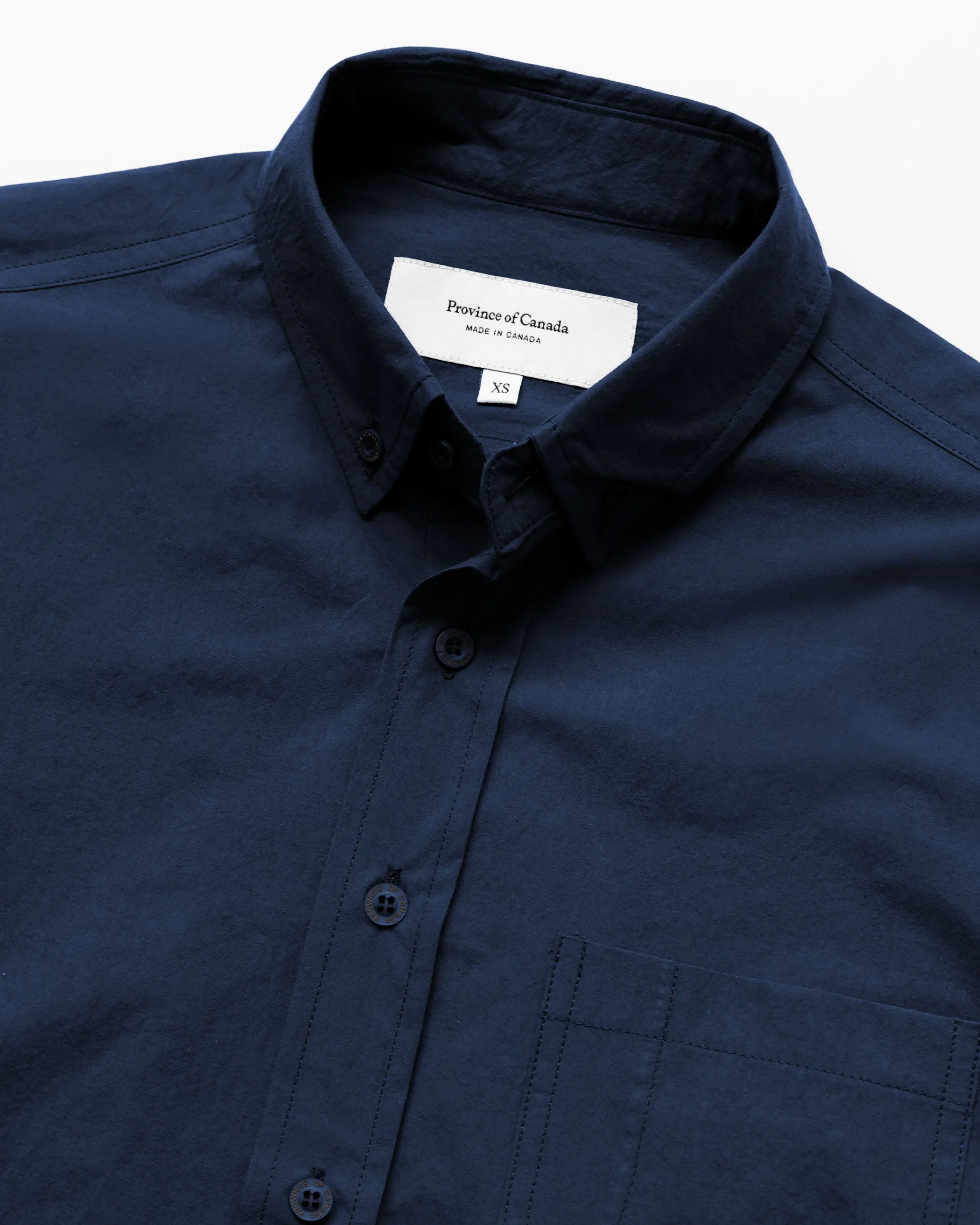 Washed Poplin Shirt Navy - Unisex sold by Province of Canada product image thumbnail 2